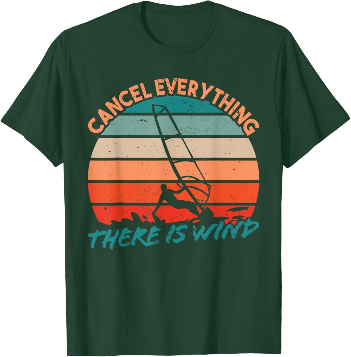 Surfer Surfboard - Windsurfer Windsurfing - Surfing T-Shirt - T-Shirt | Forest