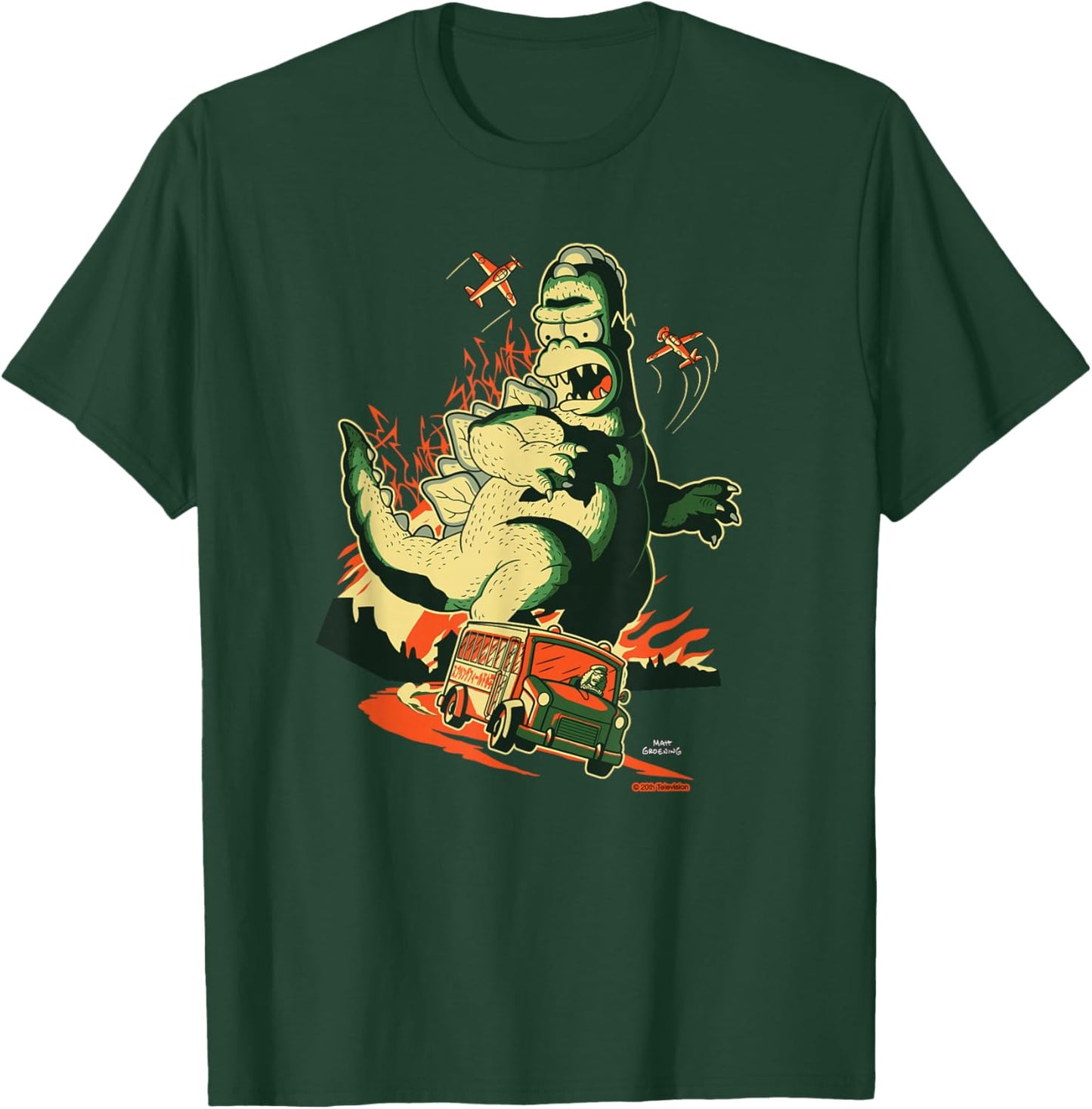 The Simpsons Treehouse of Horror Homerzilla Terror T-Shirt - T-Shirt | Forest