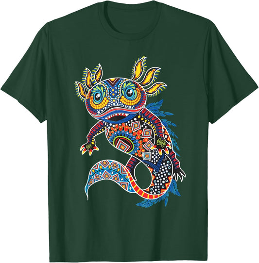 Ambystoma Mexicanum Salamander Mexican Design Cute Axolotl T-Shirt - T-Shirt | Forest