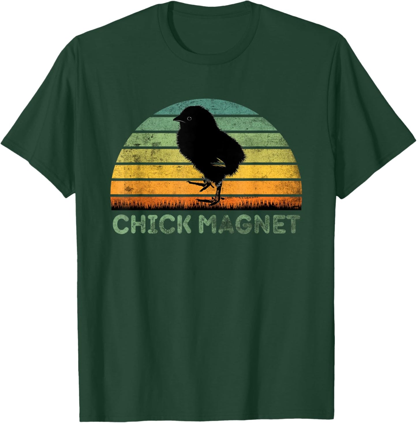 Funny Vintage Retro Style Chick Magnet T-Shirt - T-Shirt | Forest