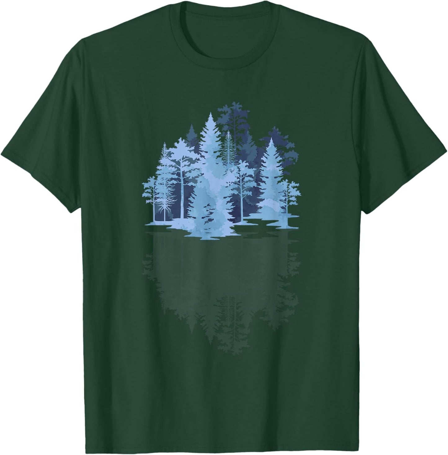 Trees Outdoor Wildlife Nature Reflection Forest T-Shirt - T-Shirt | Forest