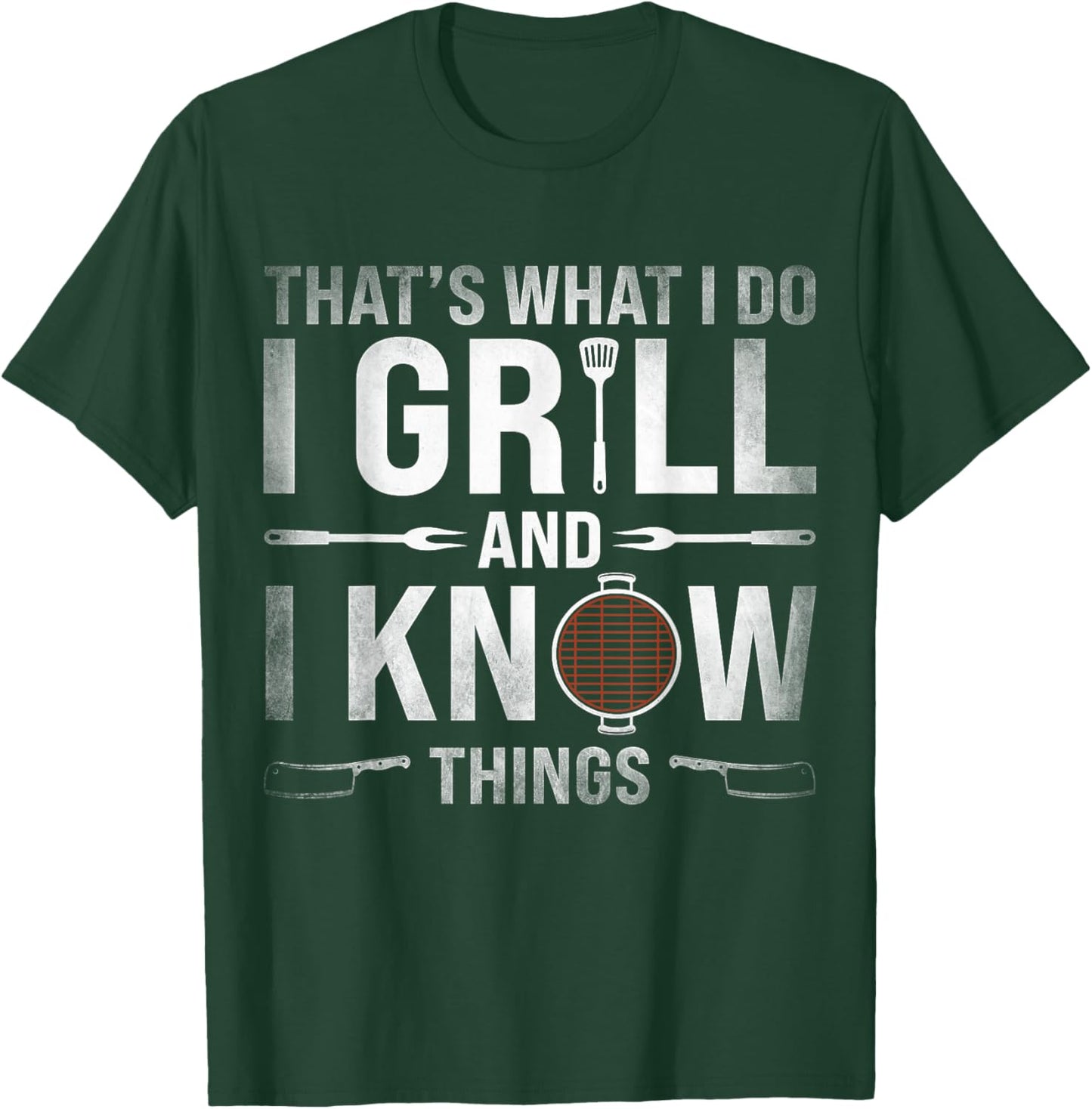 Funny Grilling BBQ Barbecue Smoking Meat Smoker Grill Lover T-Shirt - T-Shirt | Forest