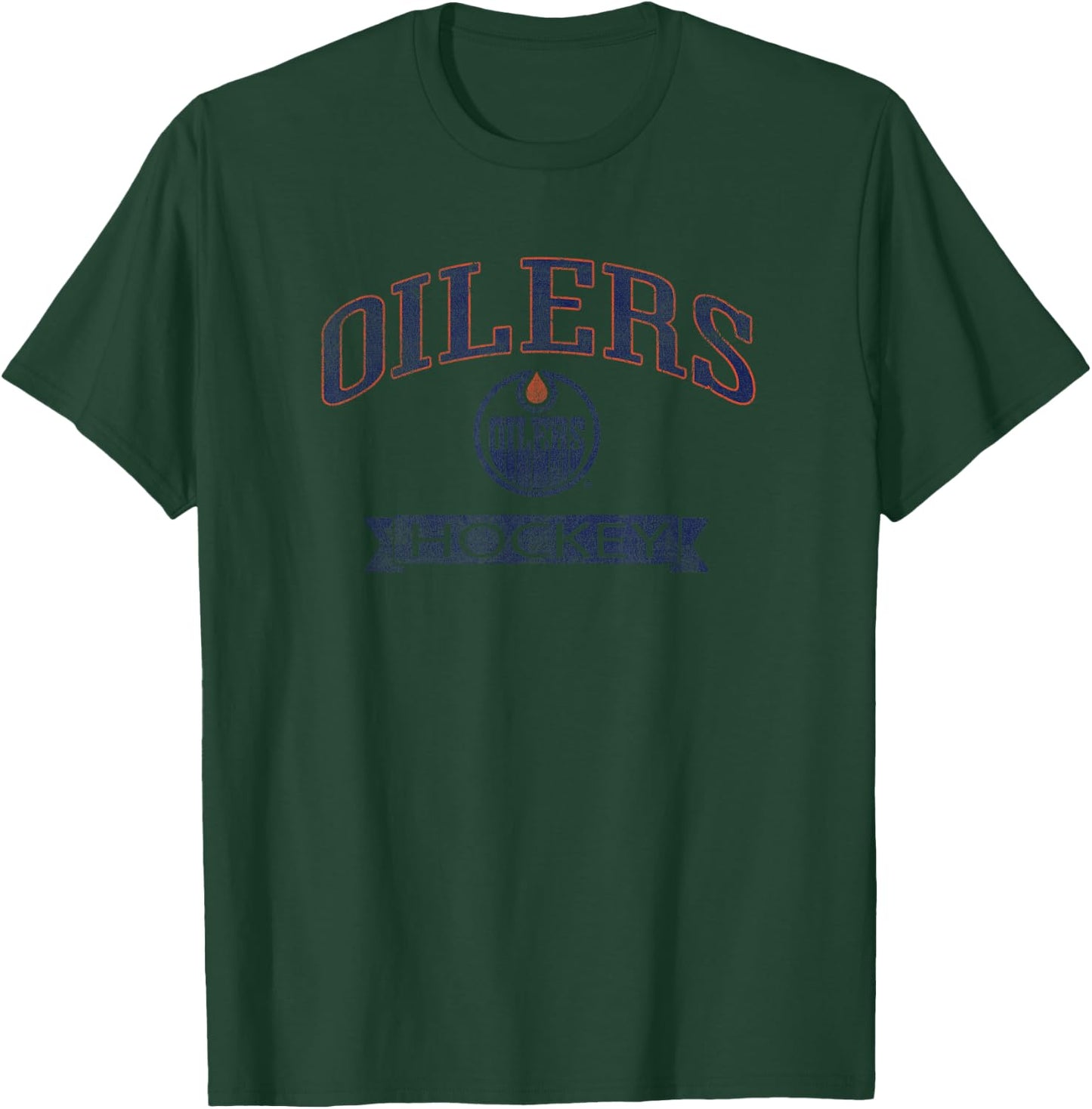 Edmonton Oilers Vintage Hockey White Officially Licensed T-Shirt - T-Shirt | Forest