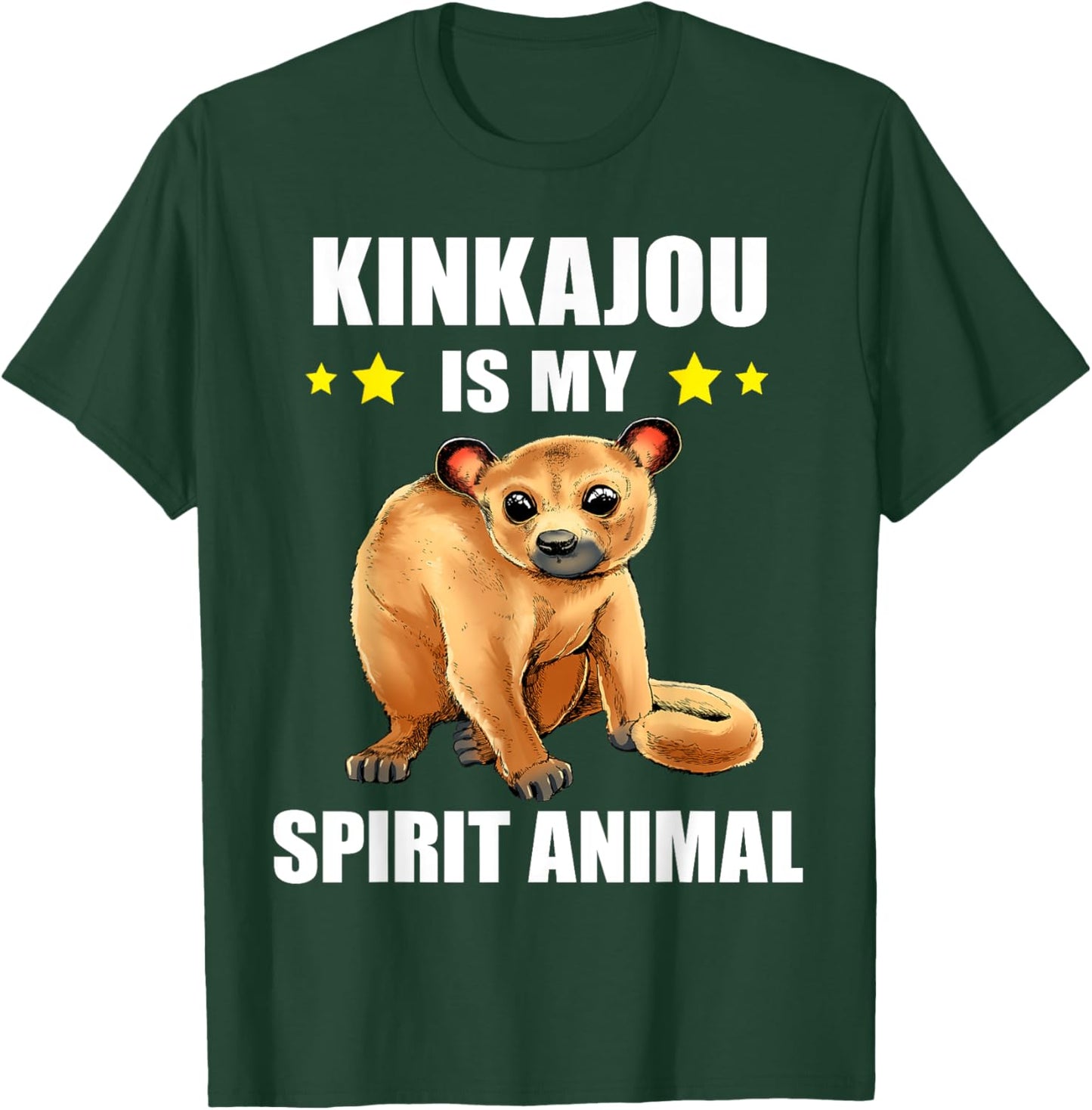 Kinkajou Spirit Animal Night Ape Honey Bear Kinkajou Lover T-Shirt - T-Shirt | Forest