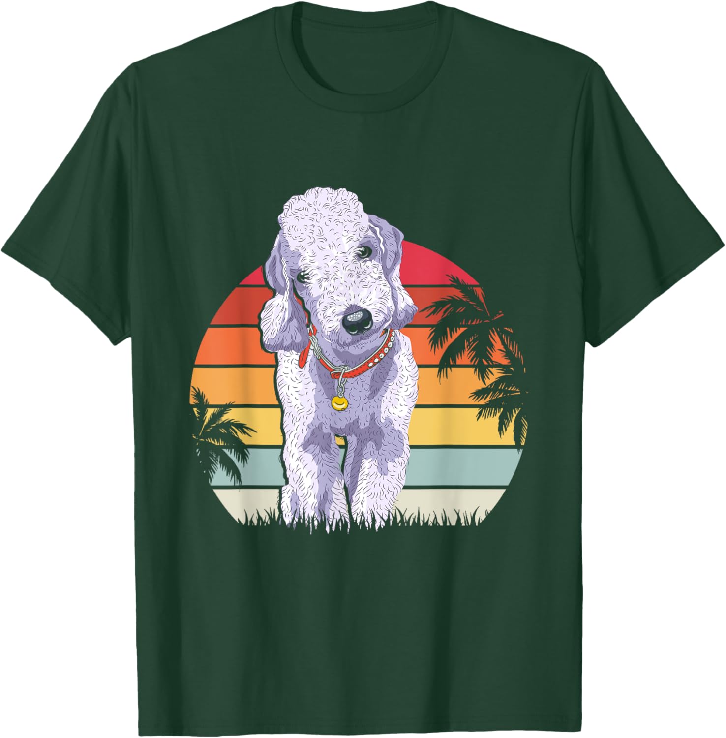 Bedlington Terrier Dog Clothes Women Kids T-Shirt - T-Shirt | Forest