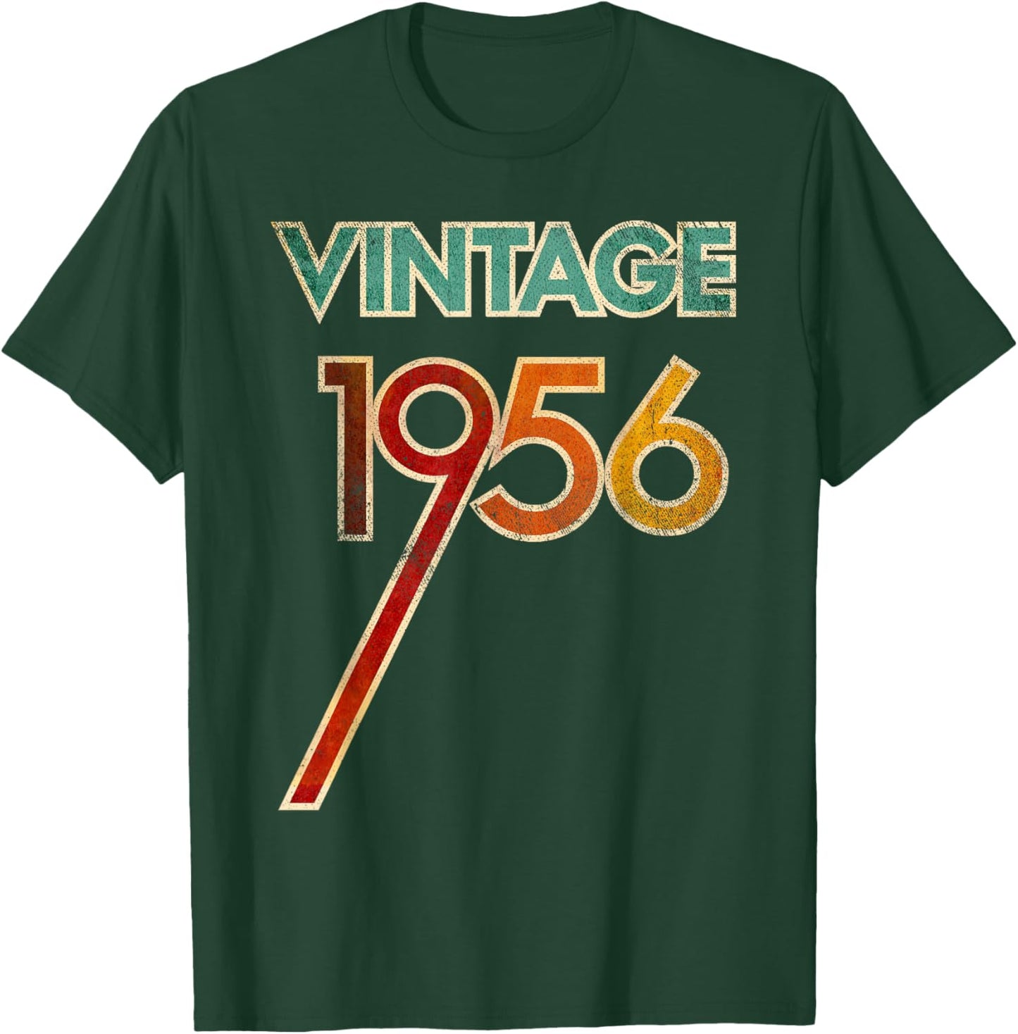 Vintage 1956 65th Birthday Outfit Women 65 Years Old T-Shirt - T-Shirt | Forest