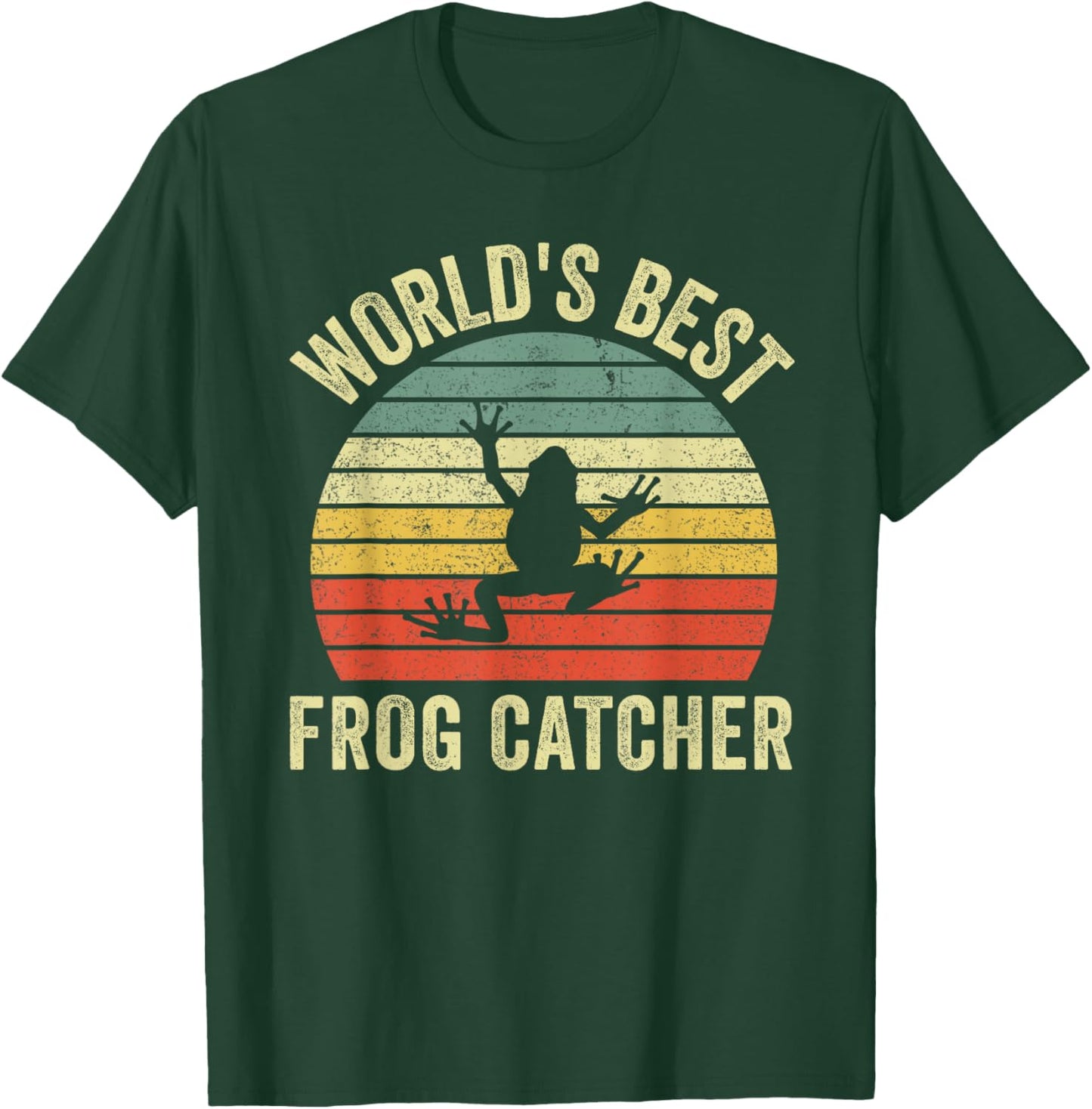 World's Best Frog Catcher Frog Hunter For Kids Boys Girls T-Shirt - T-Shirt | Forest