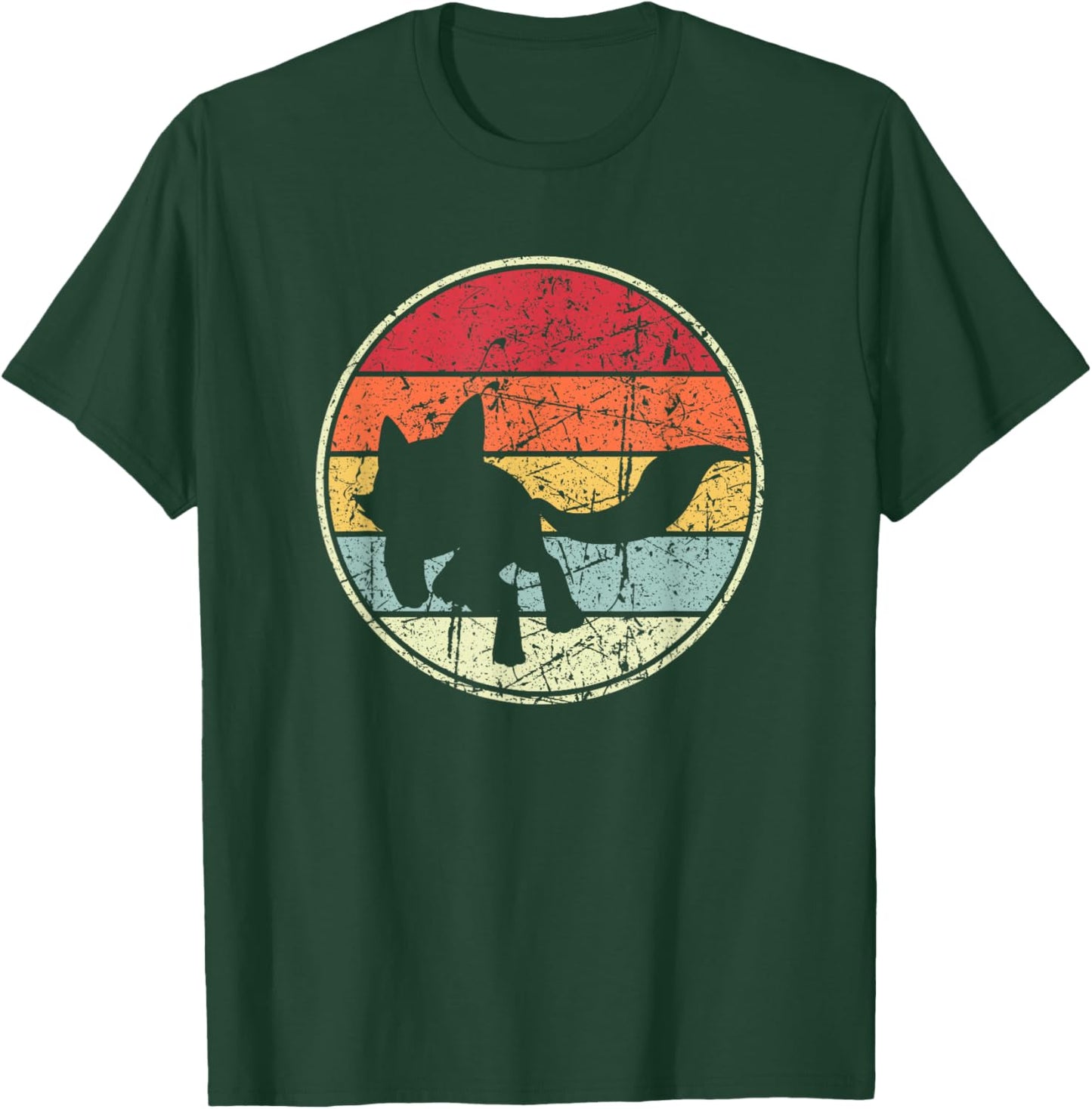 Fox Sunset, Fox Silhouette T-Shirt - T-Shirt | Forest