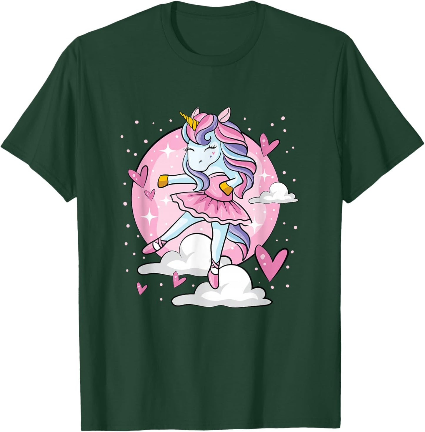 Ballet Unicorn Ballerina Cute Dance Teen Girl T-Shirt - T-Shirt | Forest