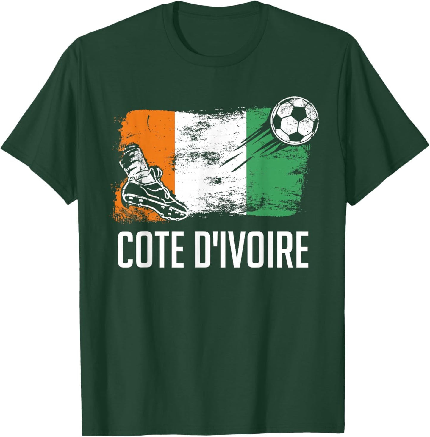 Cote d'Ivoire Flag Jersey Cote d'Ivoire Soccer Team T-Shirt - T-Shirt | Forest