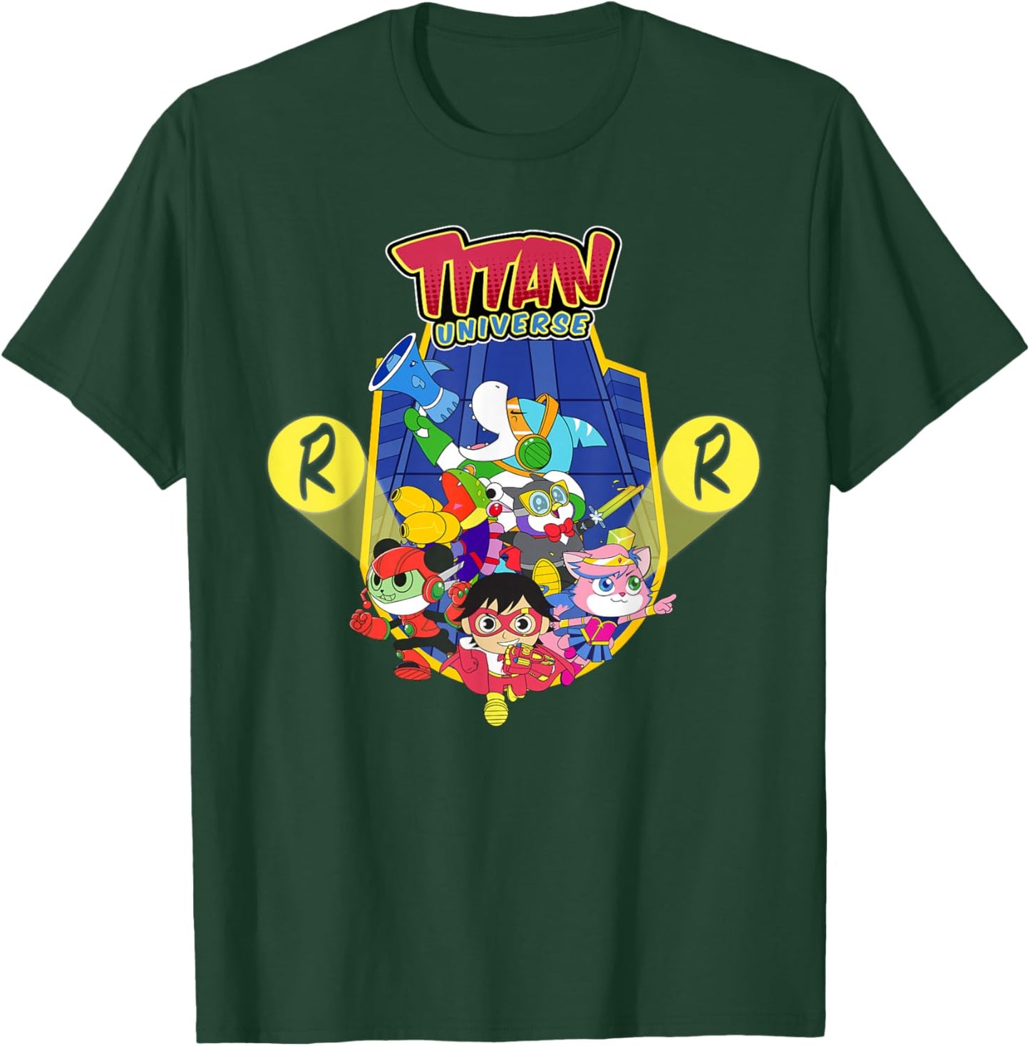 Ryan's World Titan Universe Red Titan and Team T-Shirt - T-Shirt | Forest