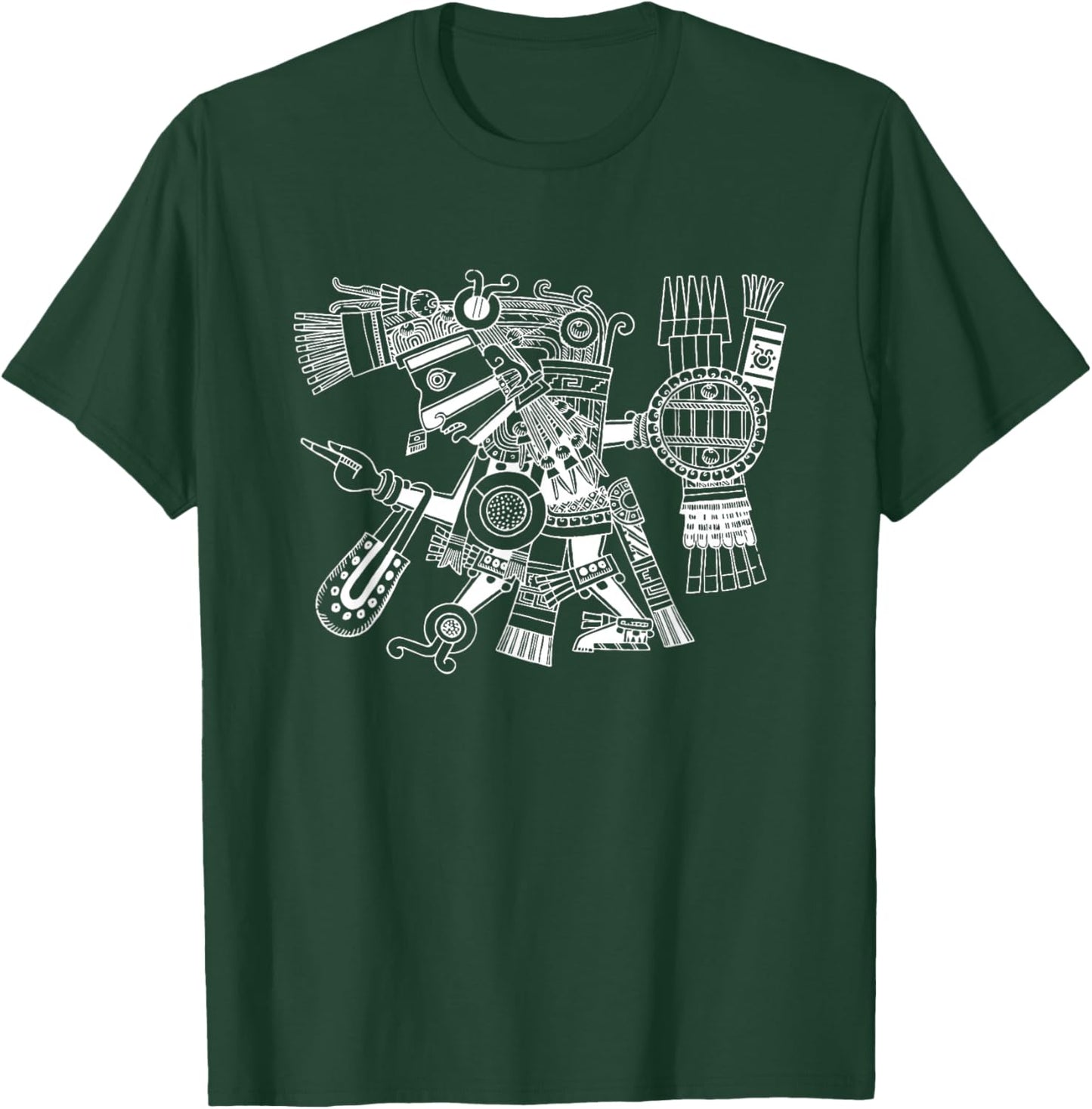 Maya patron deity Tezcatlipoca warrior Aztec Indians Mexico T-Shirt - T-Shirt | Forest