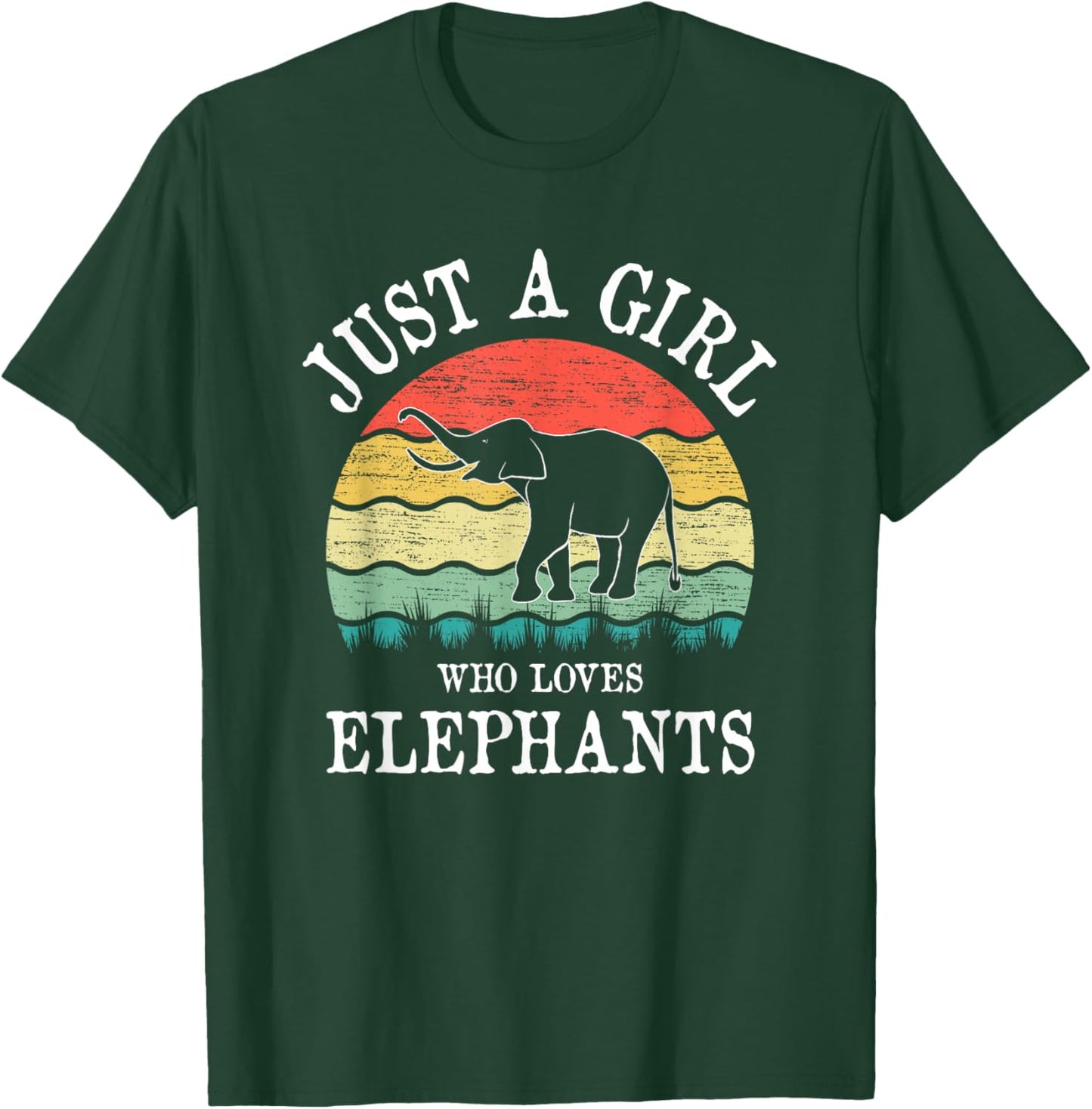 Just A Girl Who Loves Elephants T-Shirt - T-Shirt | Forest