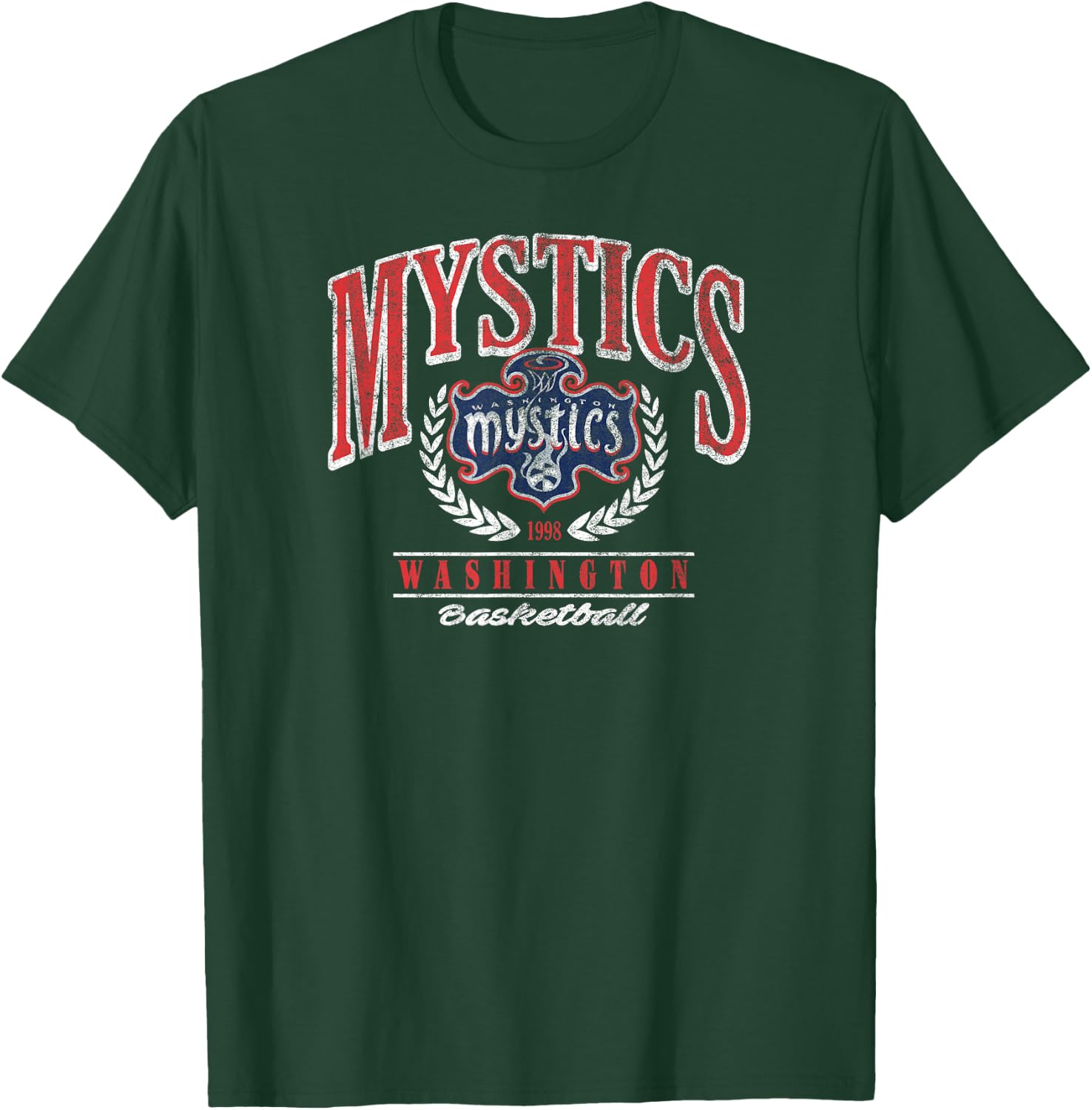 WNBA Washington Mystics Top Class Out Of Bounds T-Shirt - T-Shirt | Forest
