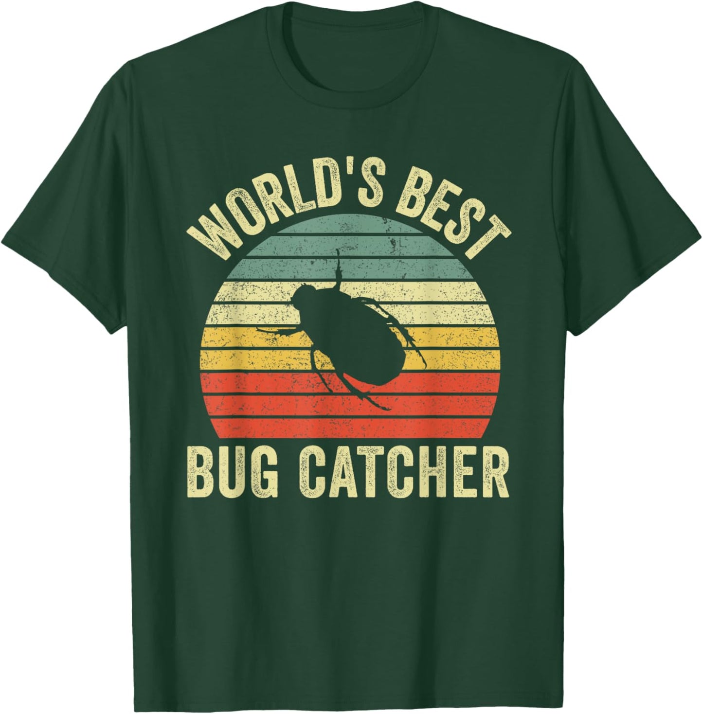 World's Best Bug Catcher - Funny Bug Hunter For Kids T-Shirt - T-Shirt | Forest