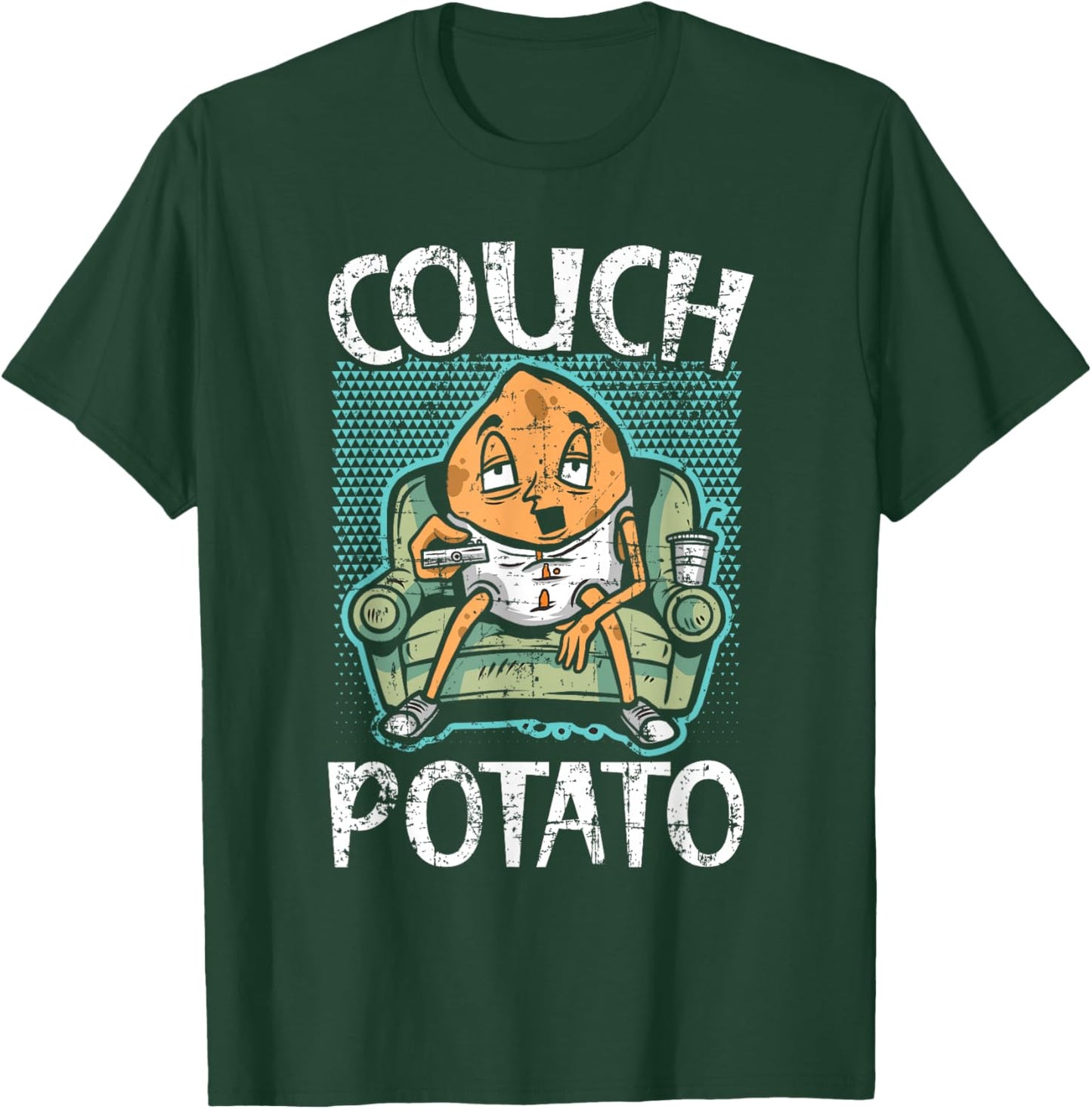 Couch Potato Spud Life Vegan French Fries Tater Tots T-Shirt - T-Shirt | Forest