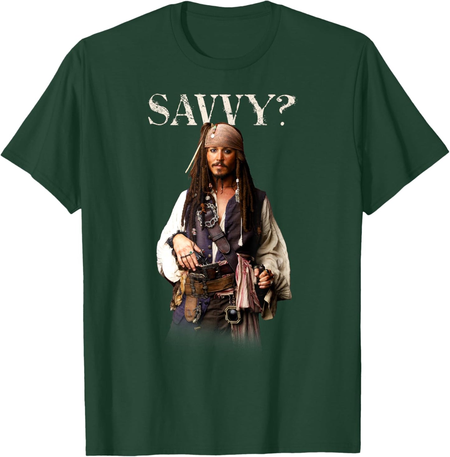 Disney Pirates of the Caribbean Captain Jack Savvy? T-Shirt - T-Shirt | Forest