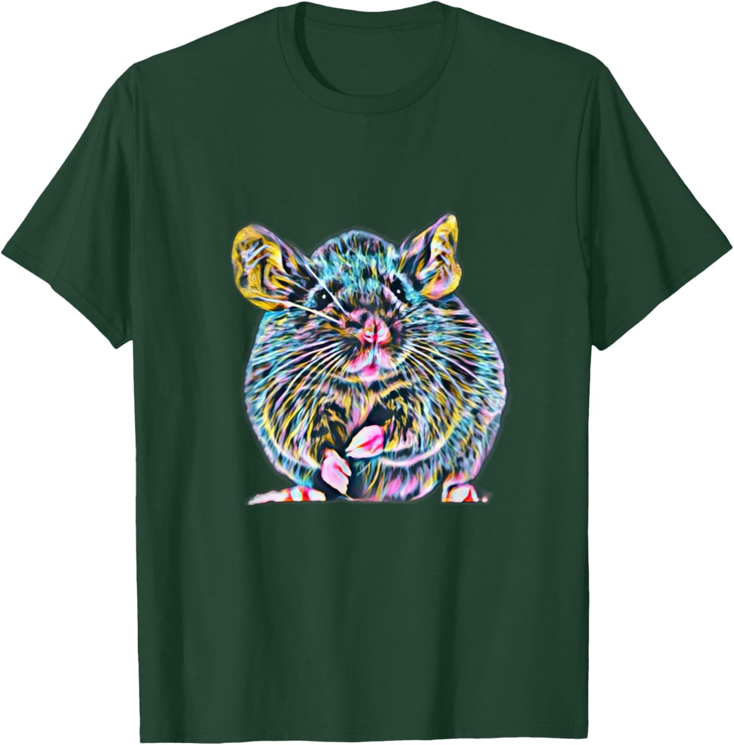 Rat Motif Rodent cute Rat in Hand Cheese Pet Rats T-Shirt - T-Shirt | Forest