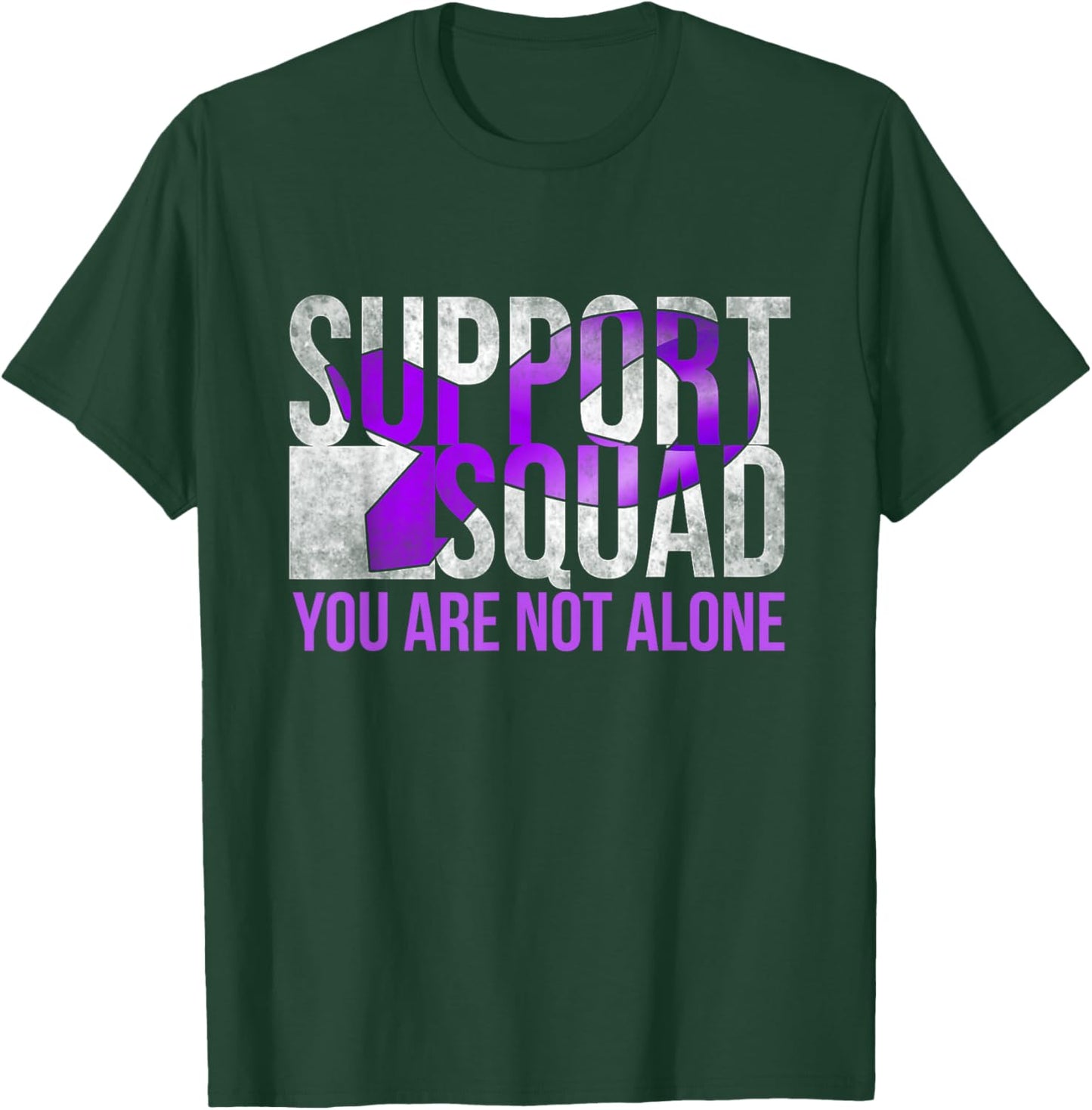 Support Squad Matching Family Thymoma Cancer Awareness Month T-Shirt - T-Shirt | Forest