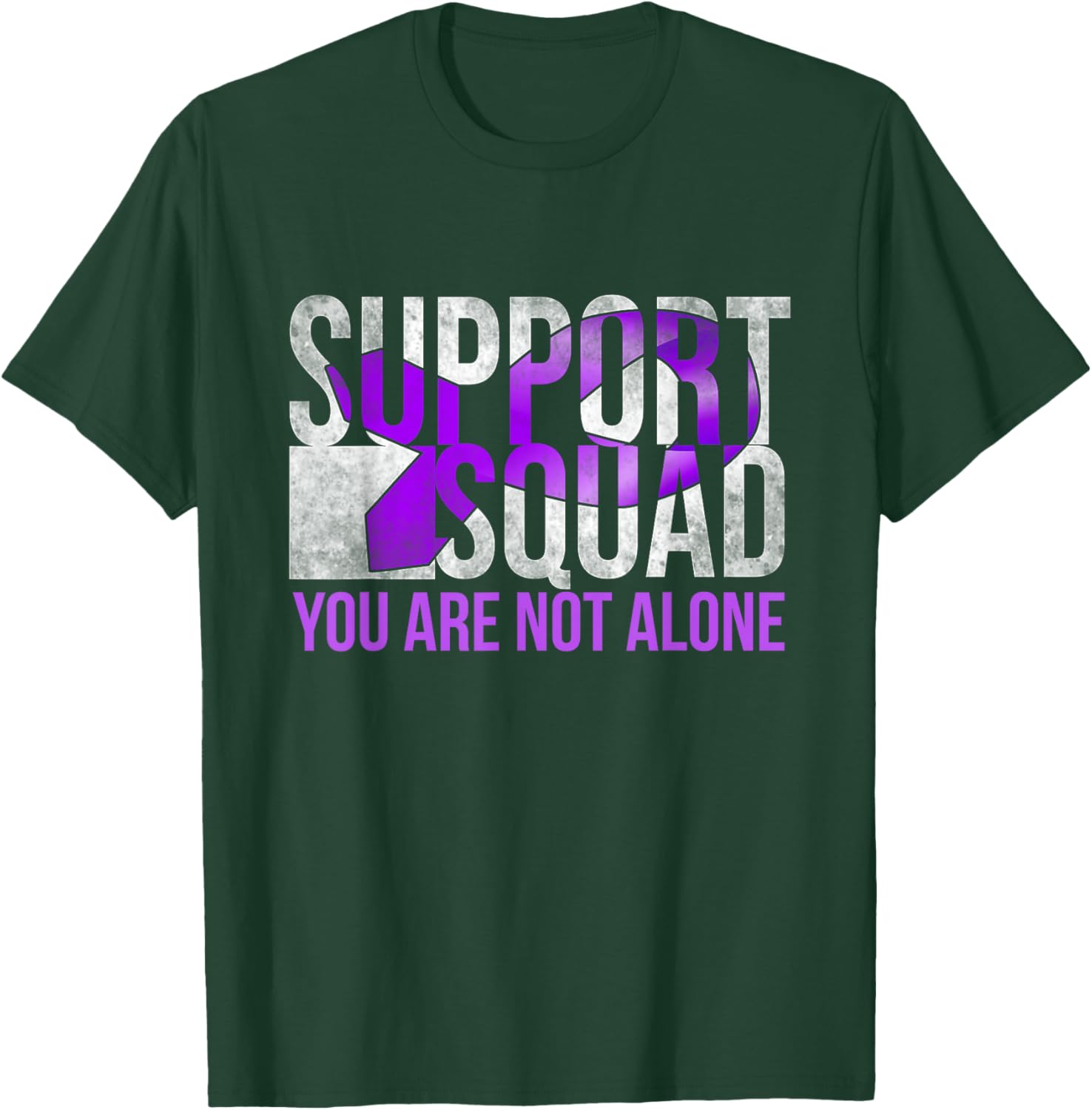 Support Squad Matching Family Thymoma Cancer Awareness Month T-Shirt - T-Shirt | Forest