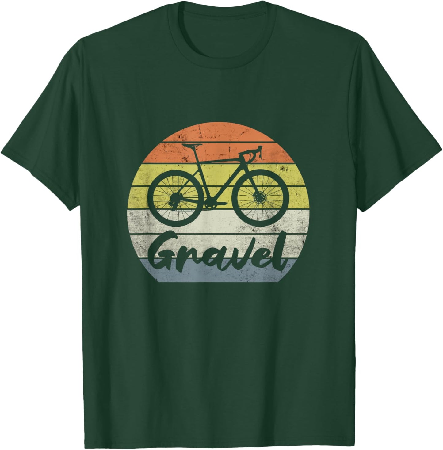 GRAVEL BIKE Cyclocross Biker Racing MTB Cycling Bike vintage T-Shirt - T-Shirt | Forest
