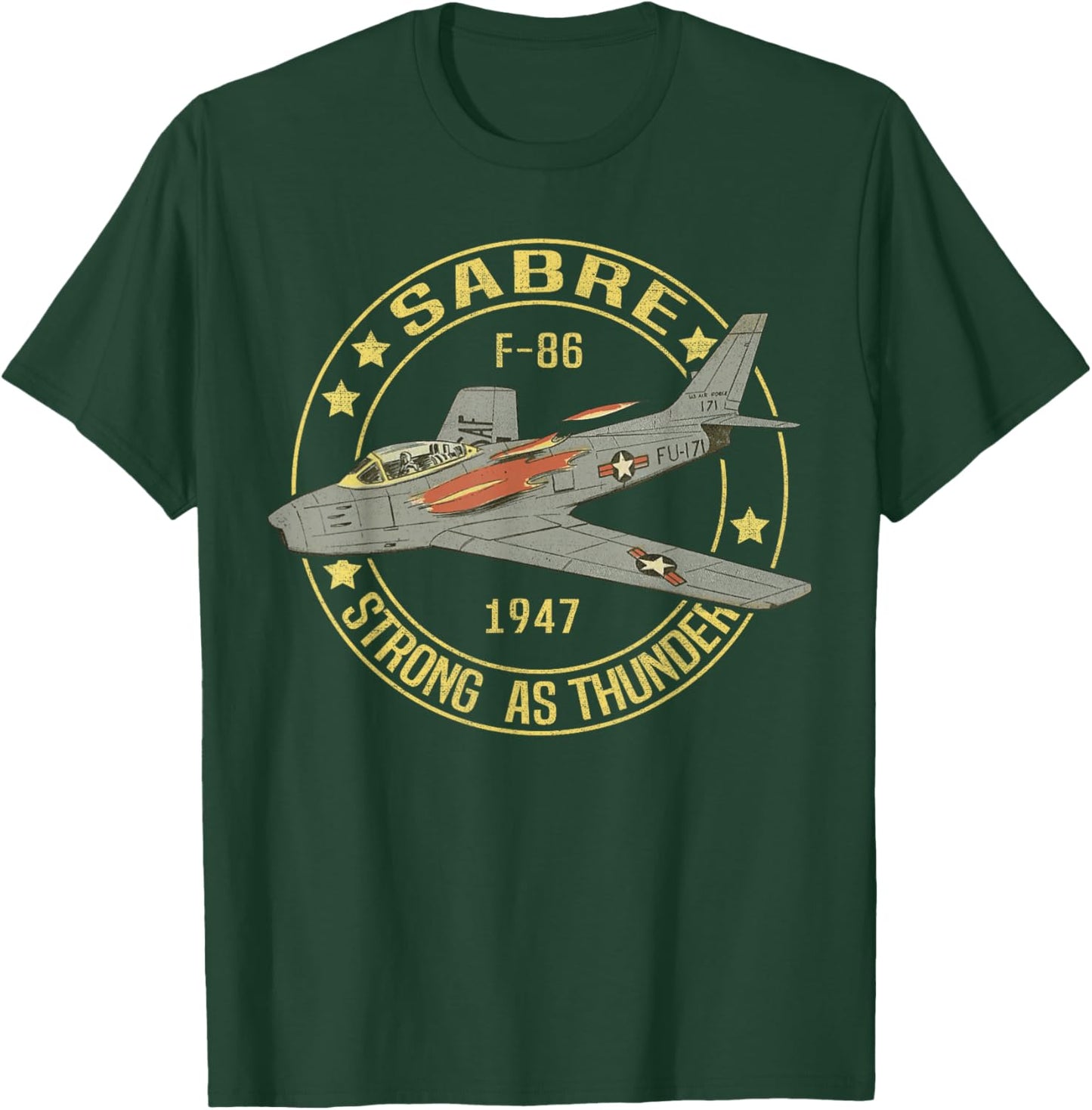 F-86 Sabre Jet F86 Sabrejet T-Shirt - T-Shirt | Forest