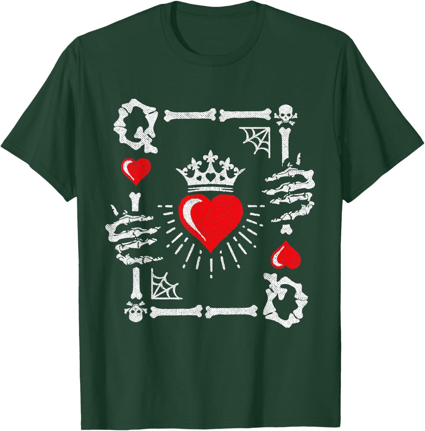 Queen of Hearts Card Costume - Halloween Queen of Hearts T-Shirt - T-Shirt | Forest
