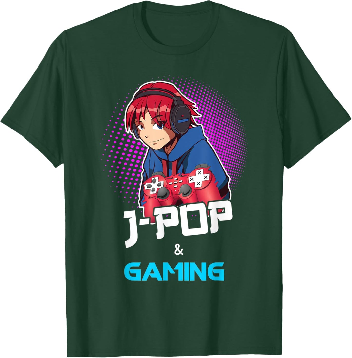 J-Pop Shirt Gamer Video Gaming Anime Japanese Pop Music T-Shirt - T-Shirt | Forest