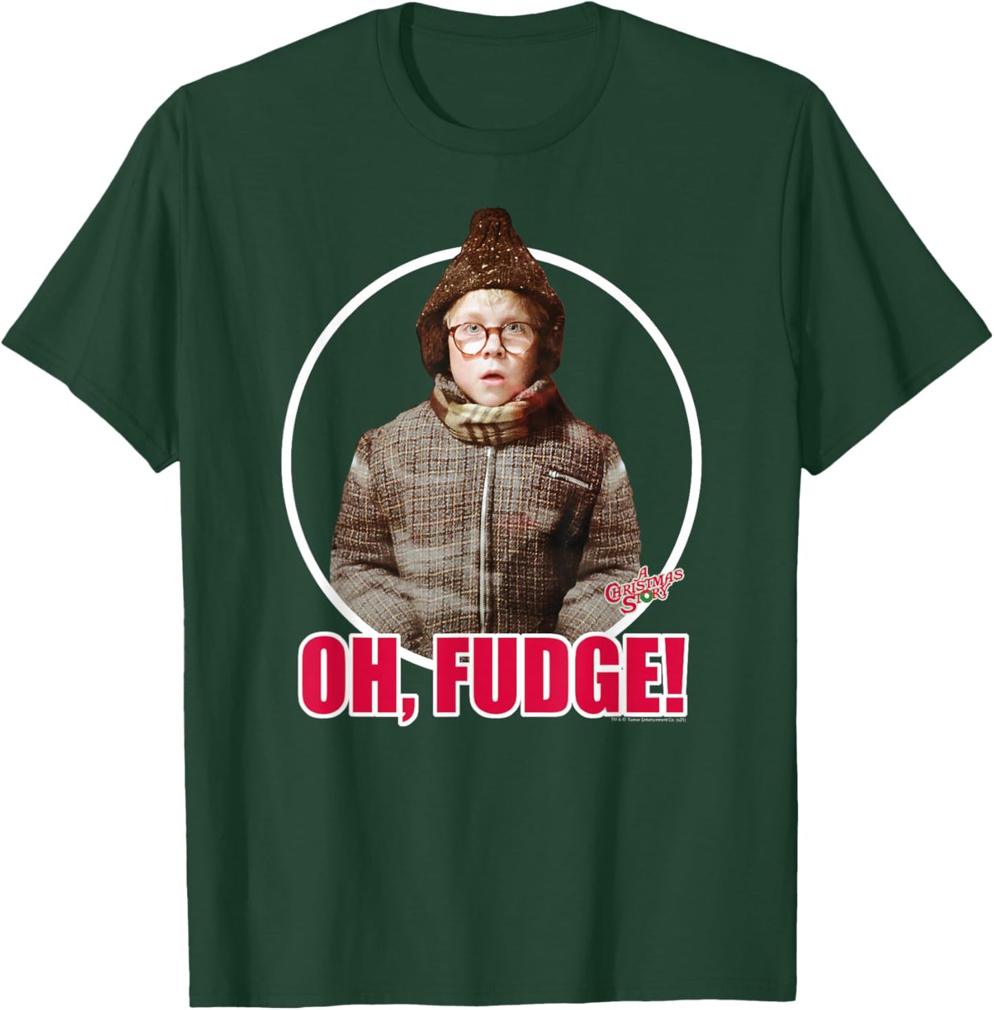 A Christmas Story Ralphie Photo Oh Fudge Funny Holiday T-Shirt - T-Shirt | Forest