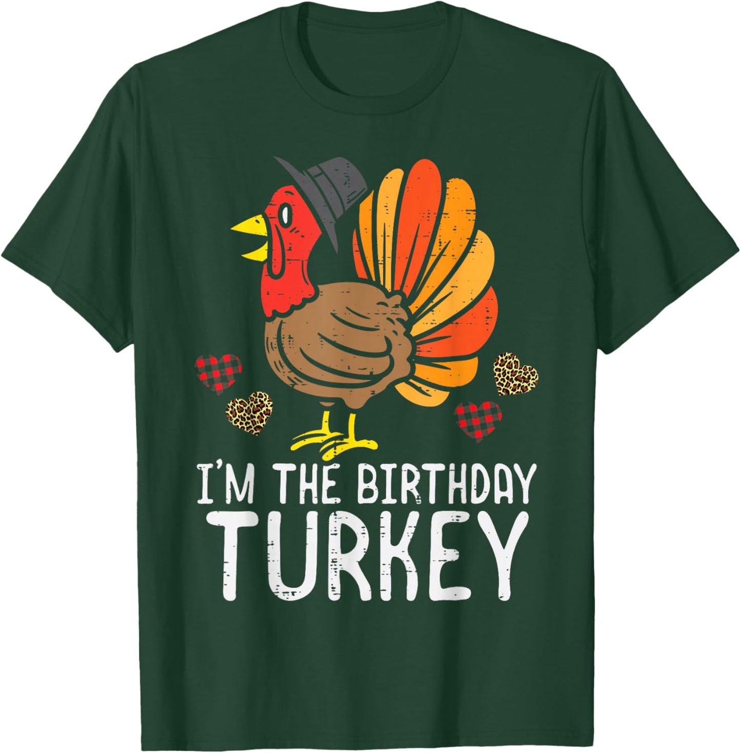 Im Birthday Trukey Funny Happy Thanksgiving Men Children T-Shirt - T-Shirt | Forest
