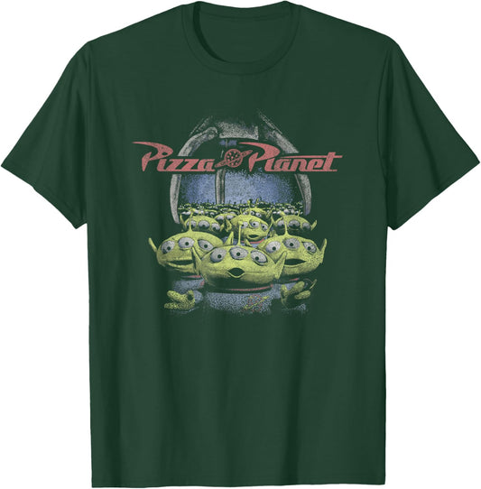 Disney Pixar Toy Story Pizza Planet Aliens & Claw T-Shirt - T-Shirt | Forest