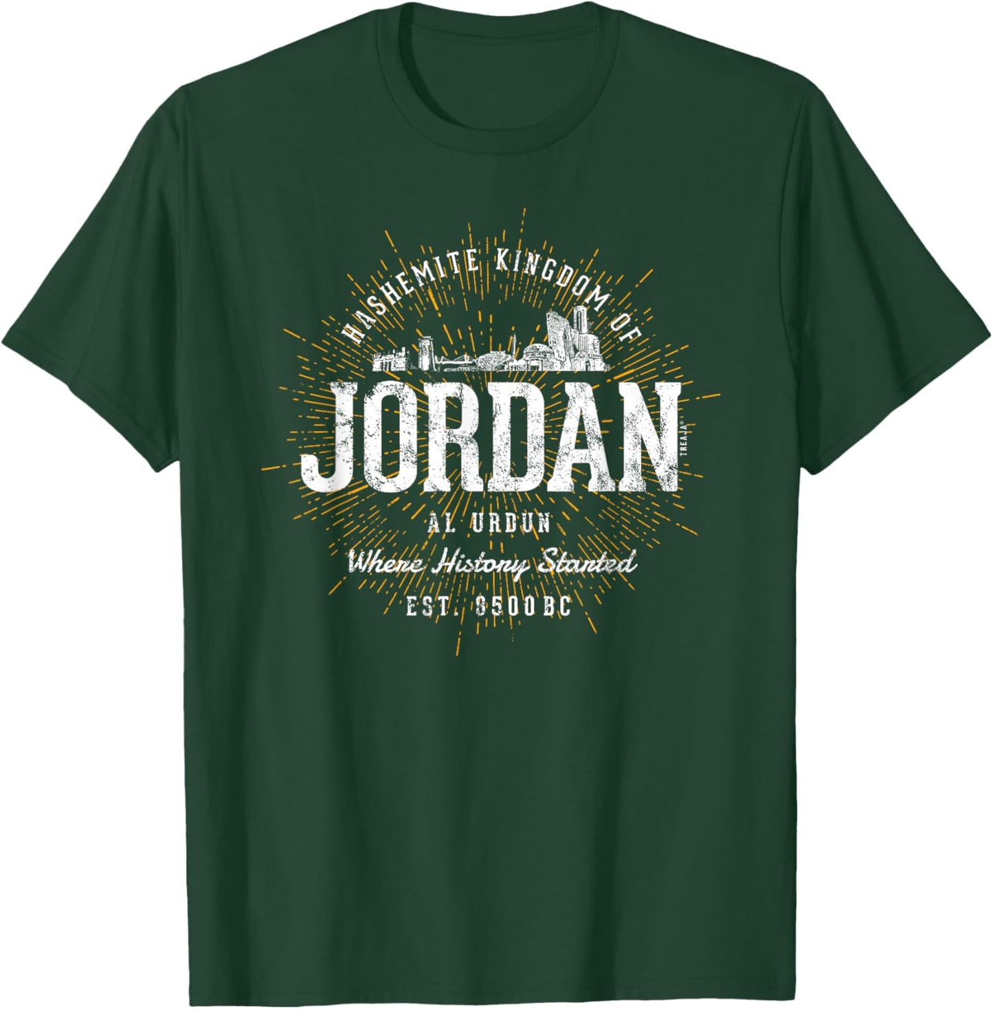 Vintage Style Retro Jordan T-Shirt - T-Shirt | Forest