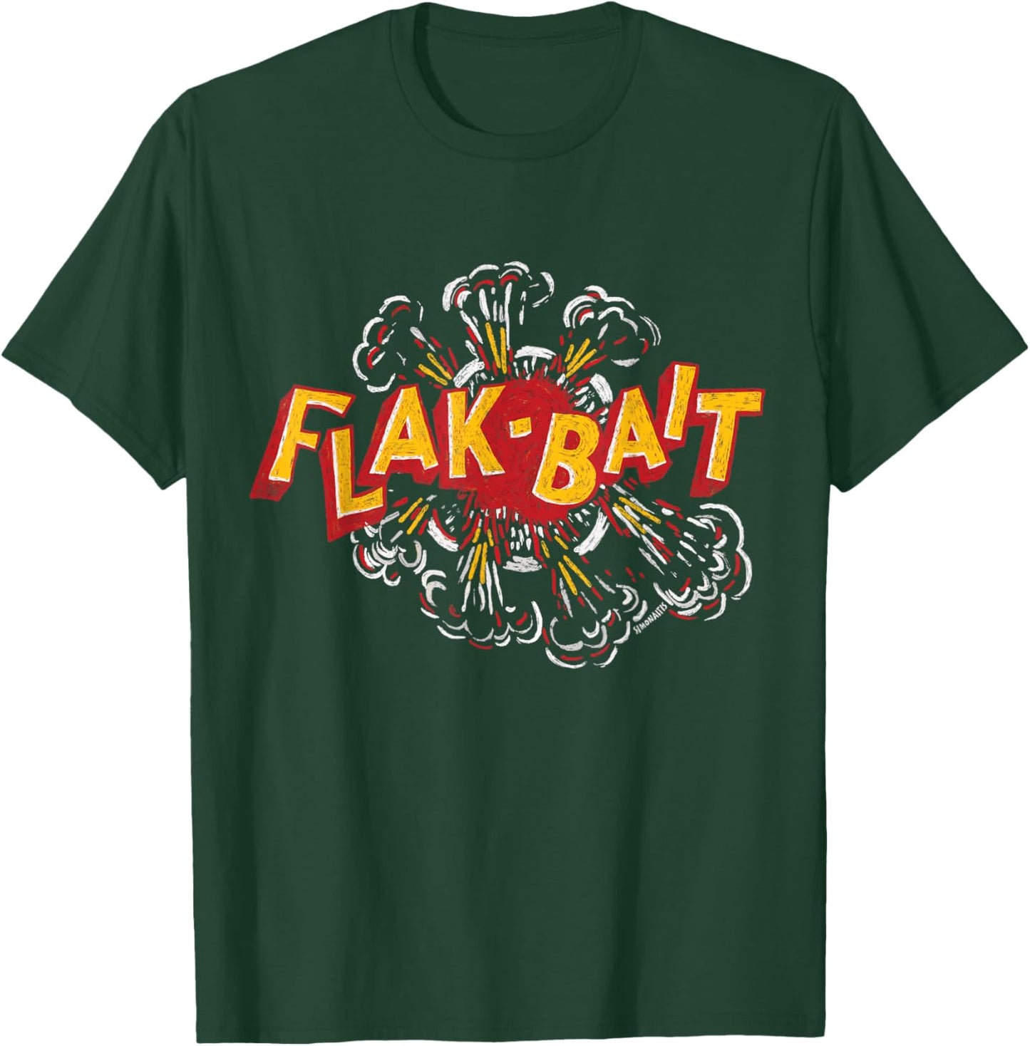 Flak-Bait | Martin B-26 Marauder WW2 Nose Art | Flak Bait T-Shirt - T-Shirt | Forest