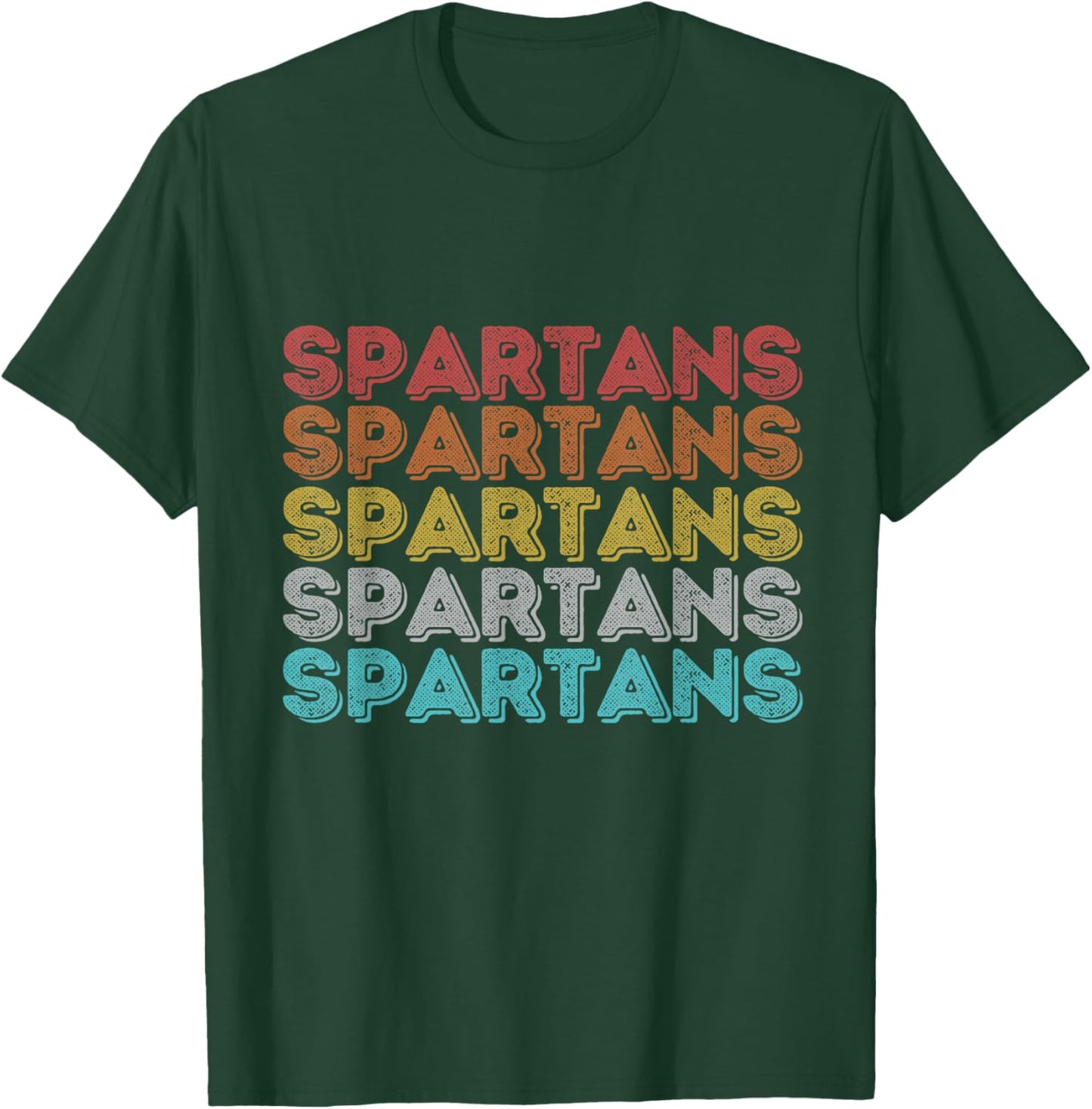 Vintage Retro Spartans T-Shirt - T-Shirt | Forest