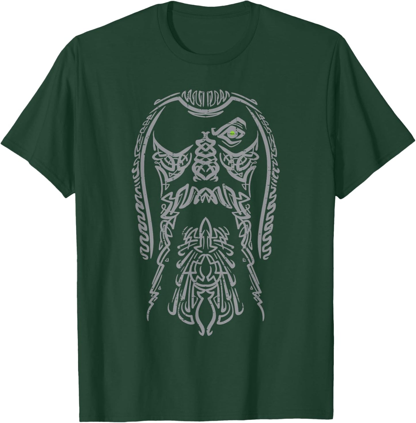 Viking Odin Face Norse Mythology God Men Women Boys Kids T-Shirt - T-Shirt | Forest