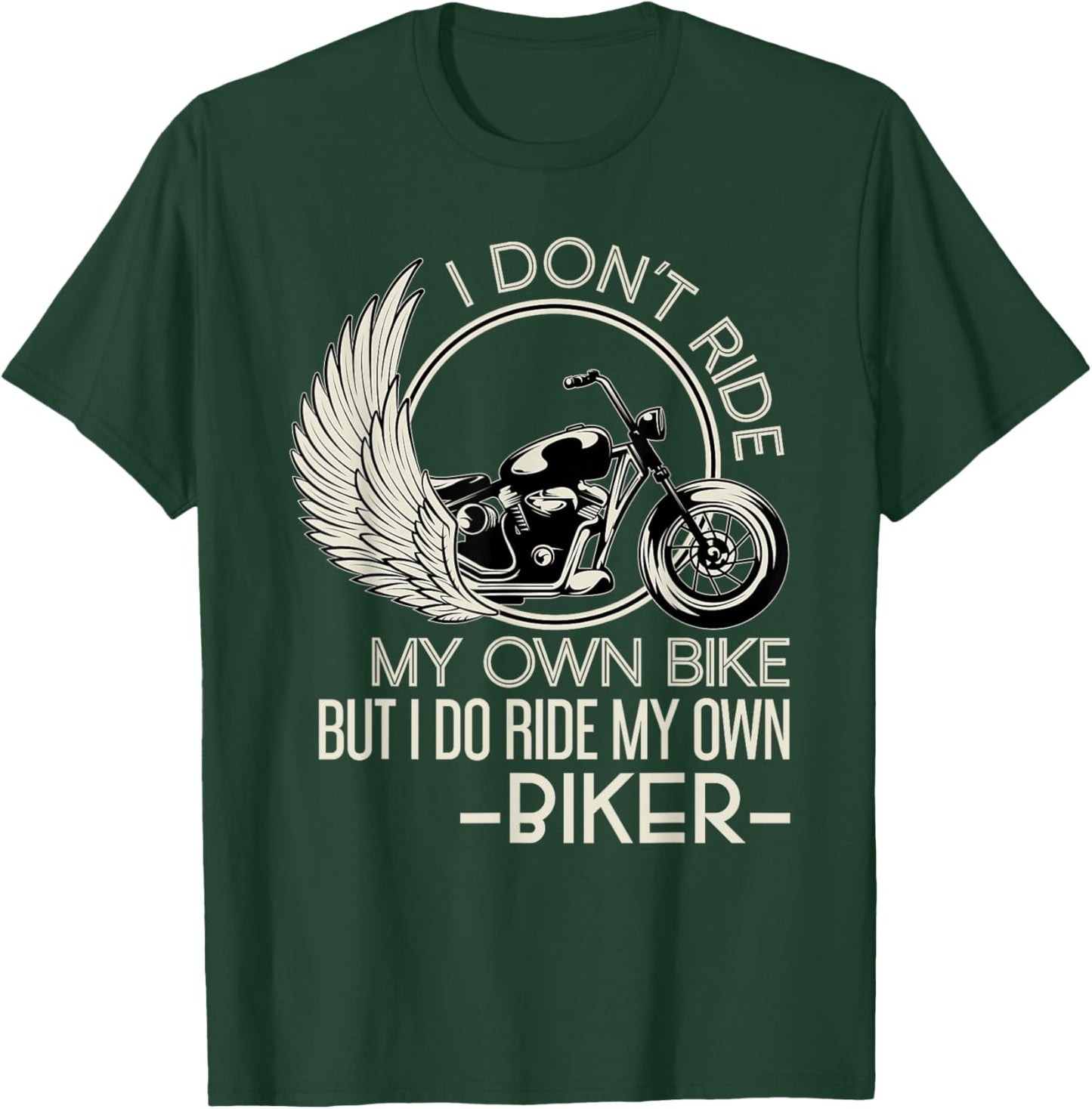 Motorcyclist Funny Motorcycle Gift Women Biker T-Shirt - T-Shirt | Forest