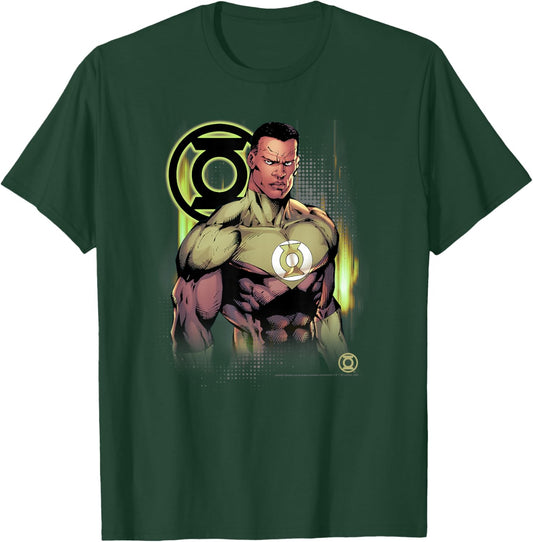 DC Comics Justice League Green Lantern Fierce Warrior T-Shirt - T-Shirt | Forest