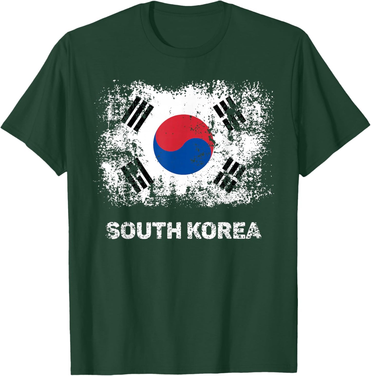 South Korean Flag Shirt Patriotic South Korea Flag Women Kids Men T-Shirt - T-Shirt | Forest