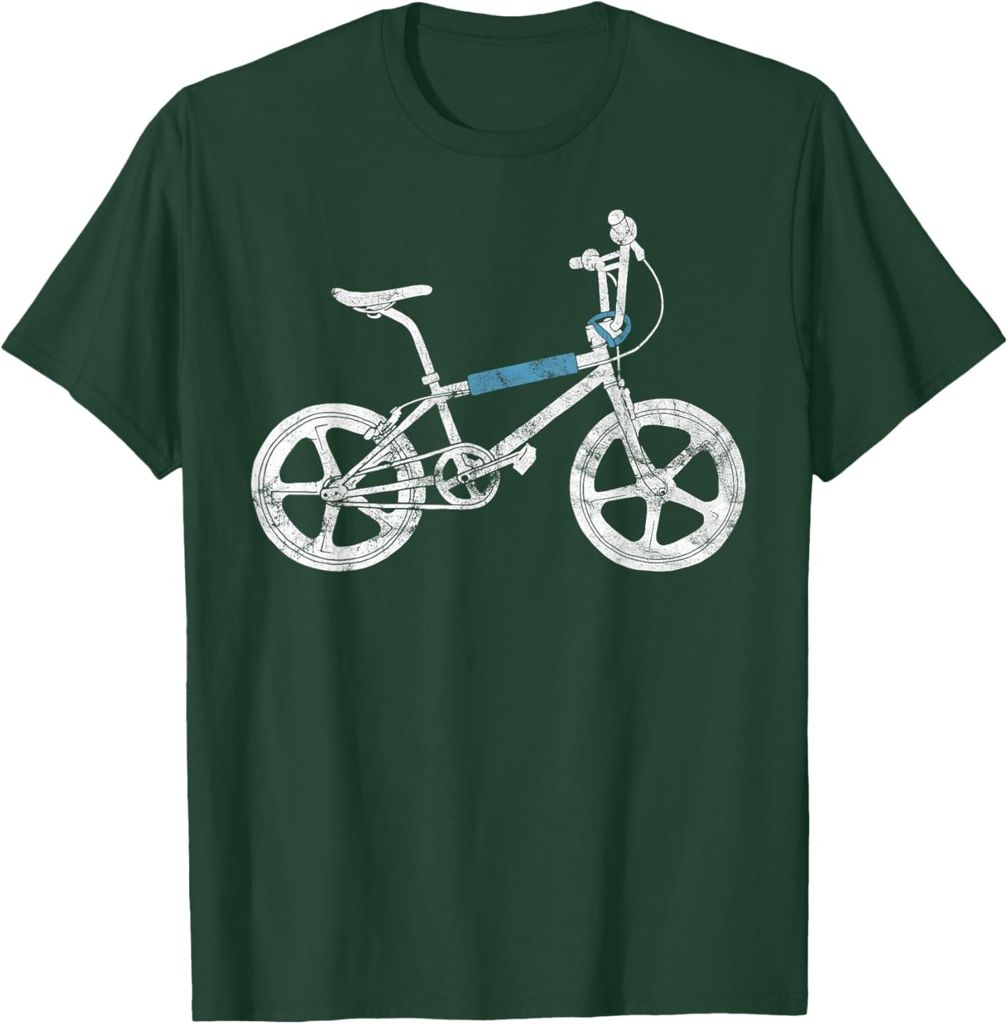 Old School Vintage 80's 90's BMX for Retro Bike Riders T-Shirt - T-Shirt | Forest