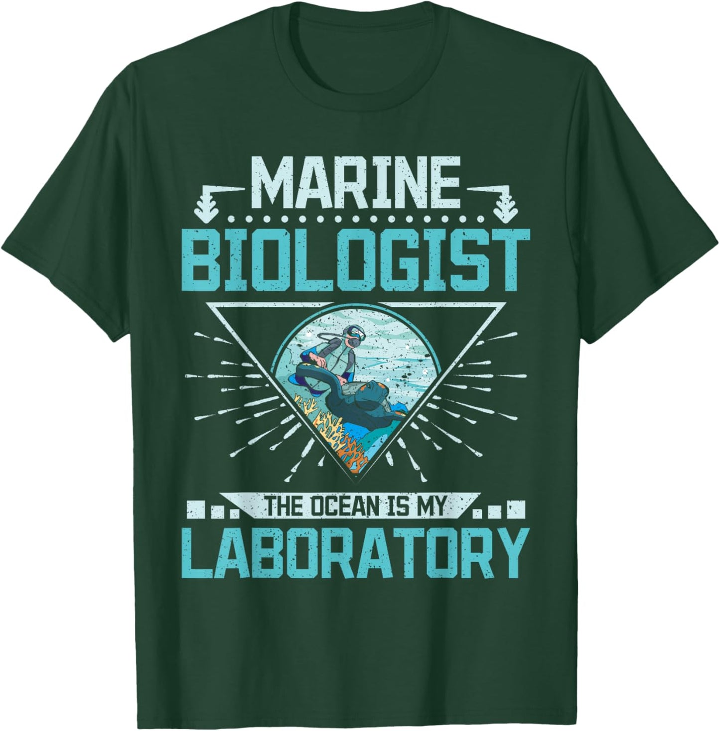 Marine biologist the ocean is my laboratory T-Shirt - T-Shirt | Forest