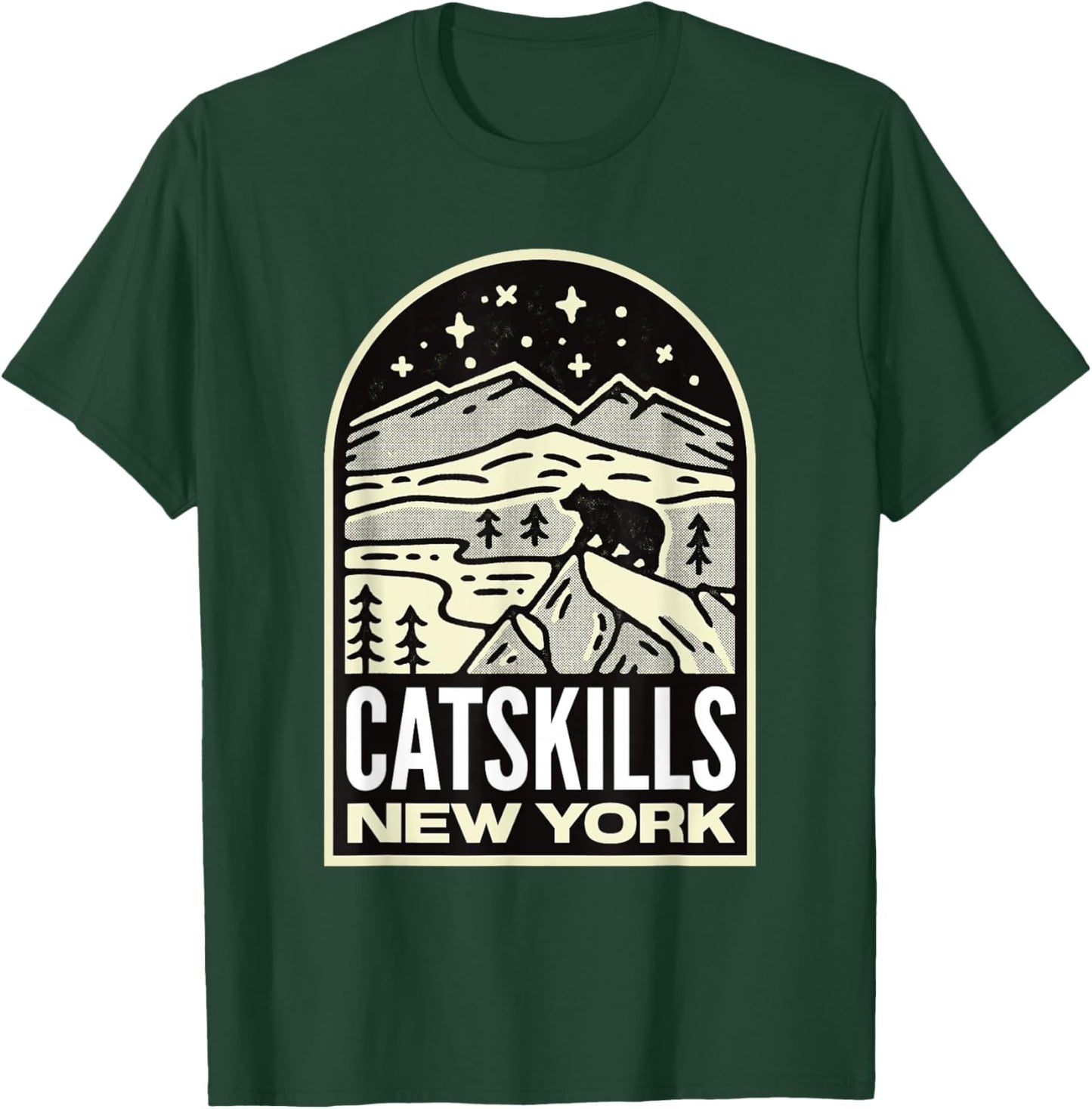 Catskills New York Mountains Vintage T-Shirt - T-Shirt | Forest