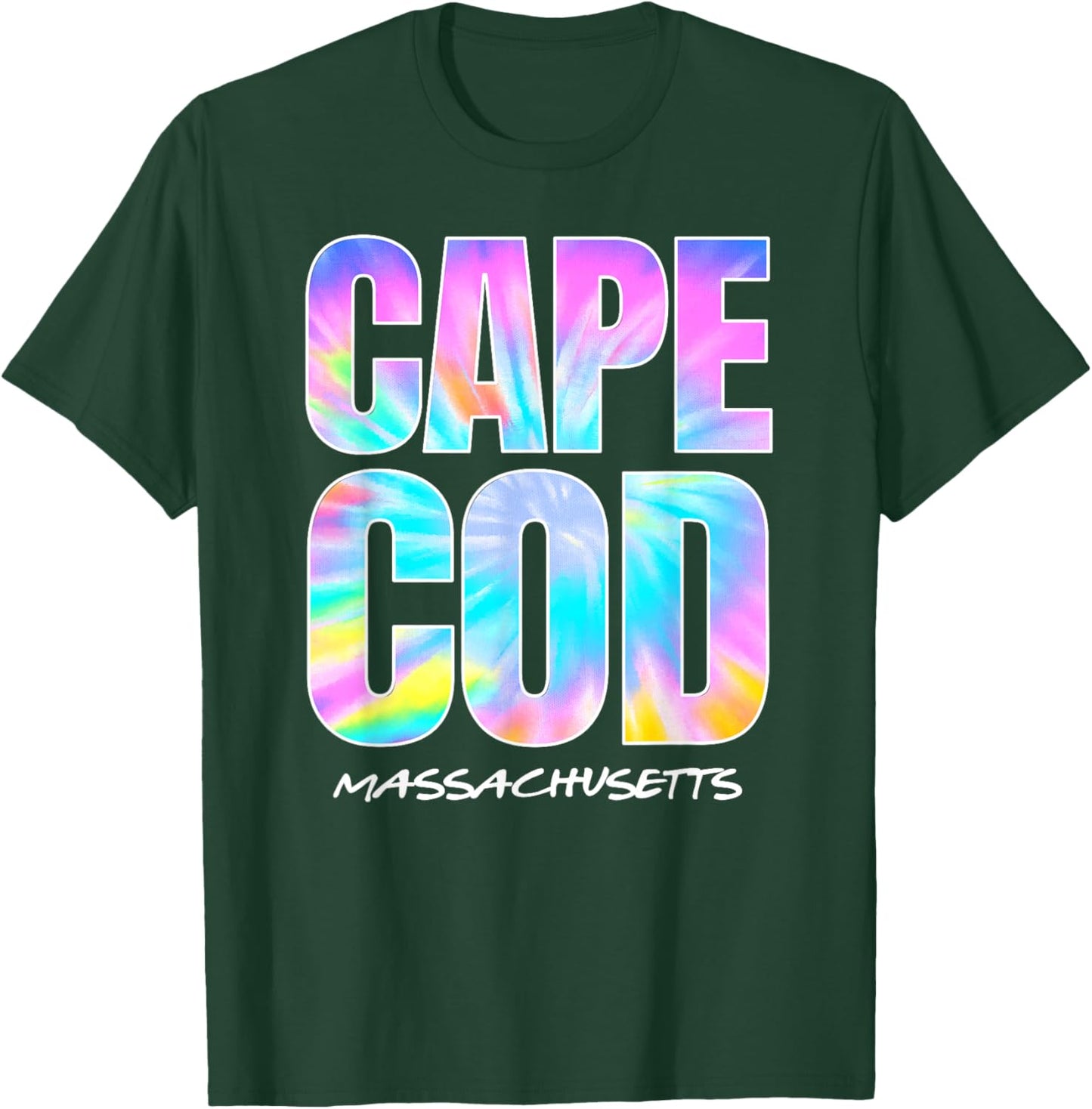 Vintage Cape Cod kids Retro Tie Dye T-Shirt - T-Shirt | Forest