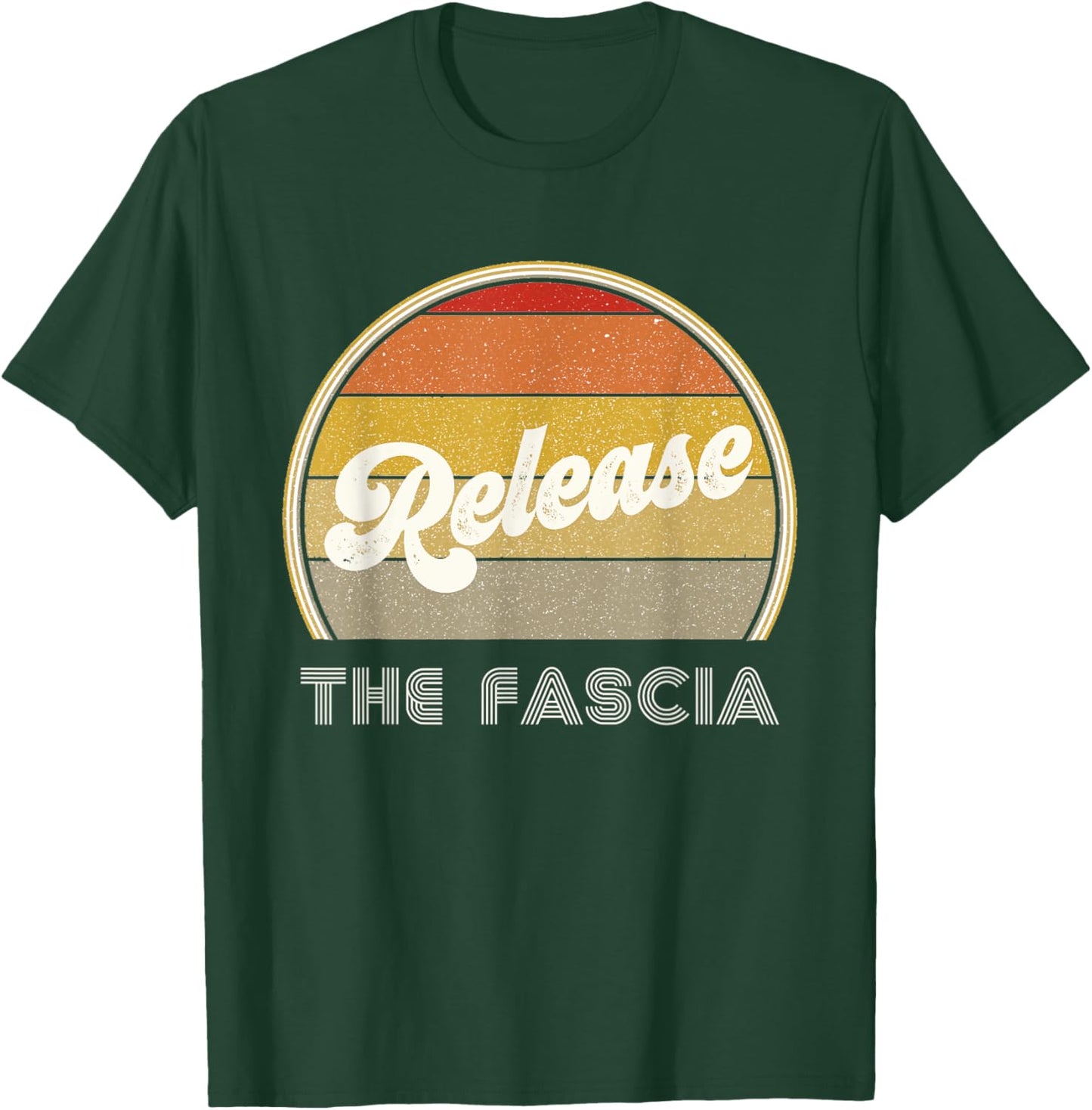 Massage Therapy Myofascial Release The Fascia Physical Retro T-Shirt - T-Shirt | Forest