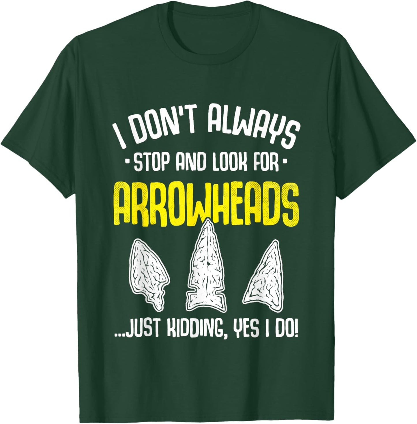 Arrowhead Hunting Flint Collecting Flintknapping Stone Tools T-Shirt - T-Shirt | Forest