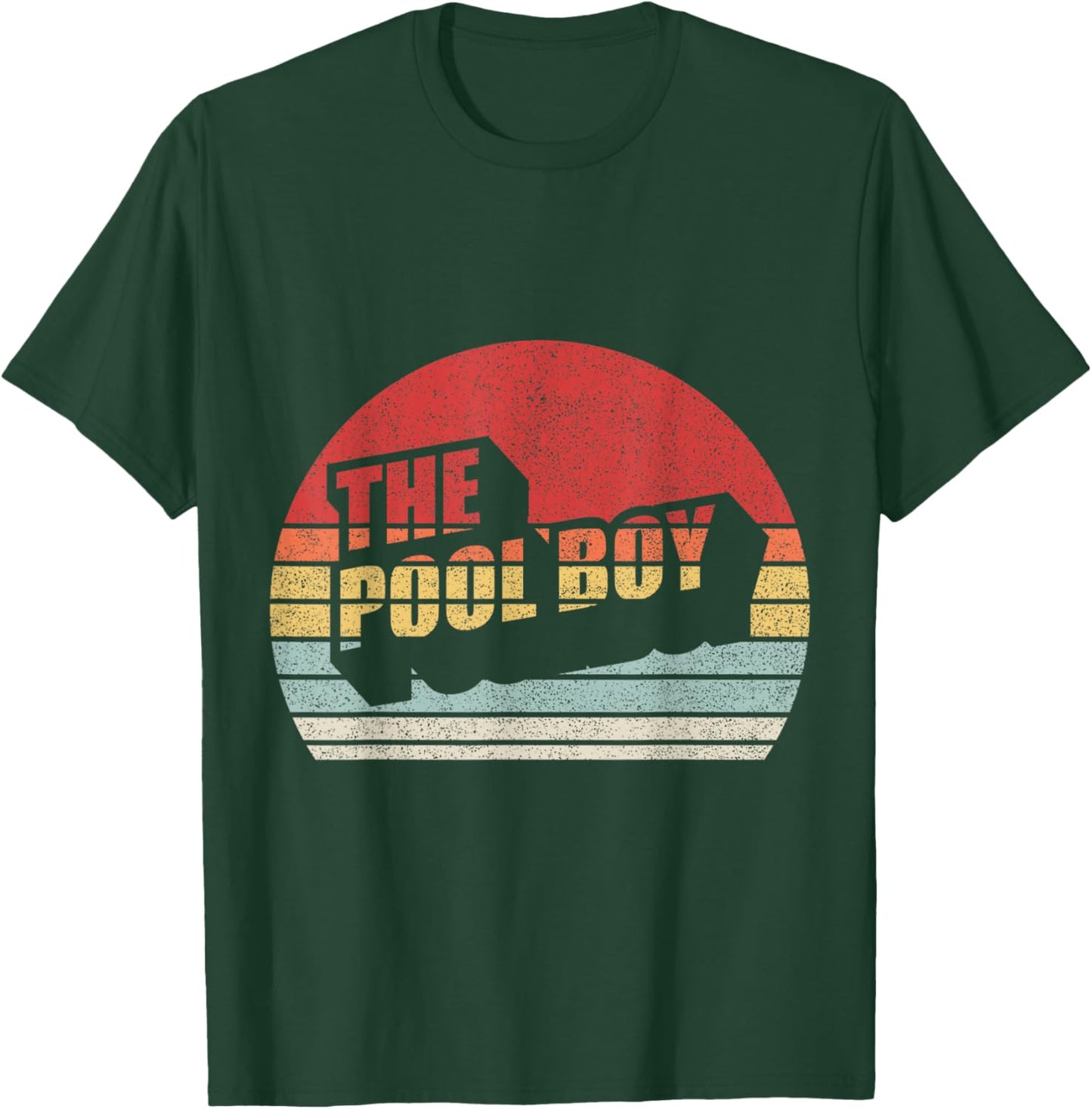 Retro Vintage The Pool Boy T-Shirt - T-Shirt | Forest