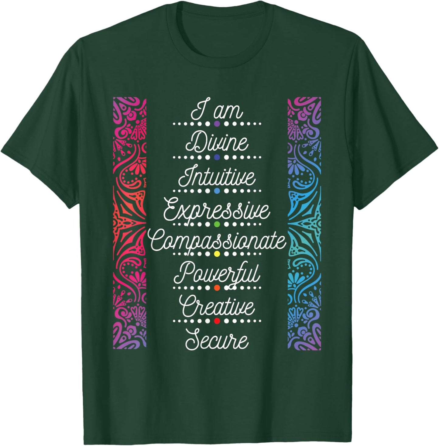 I Am Divine - Reiki Master Holistic Healer Chakra Healing T-Shirt - T-Shirt | Forest