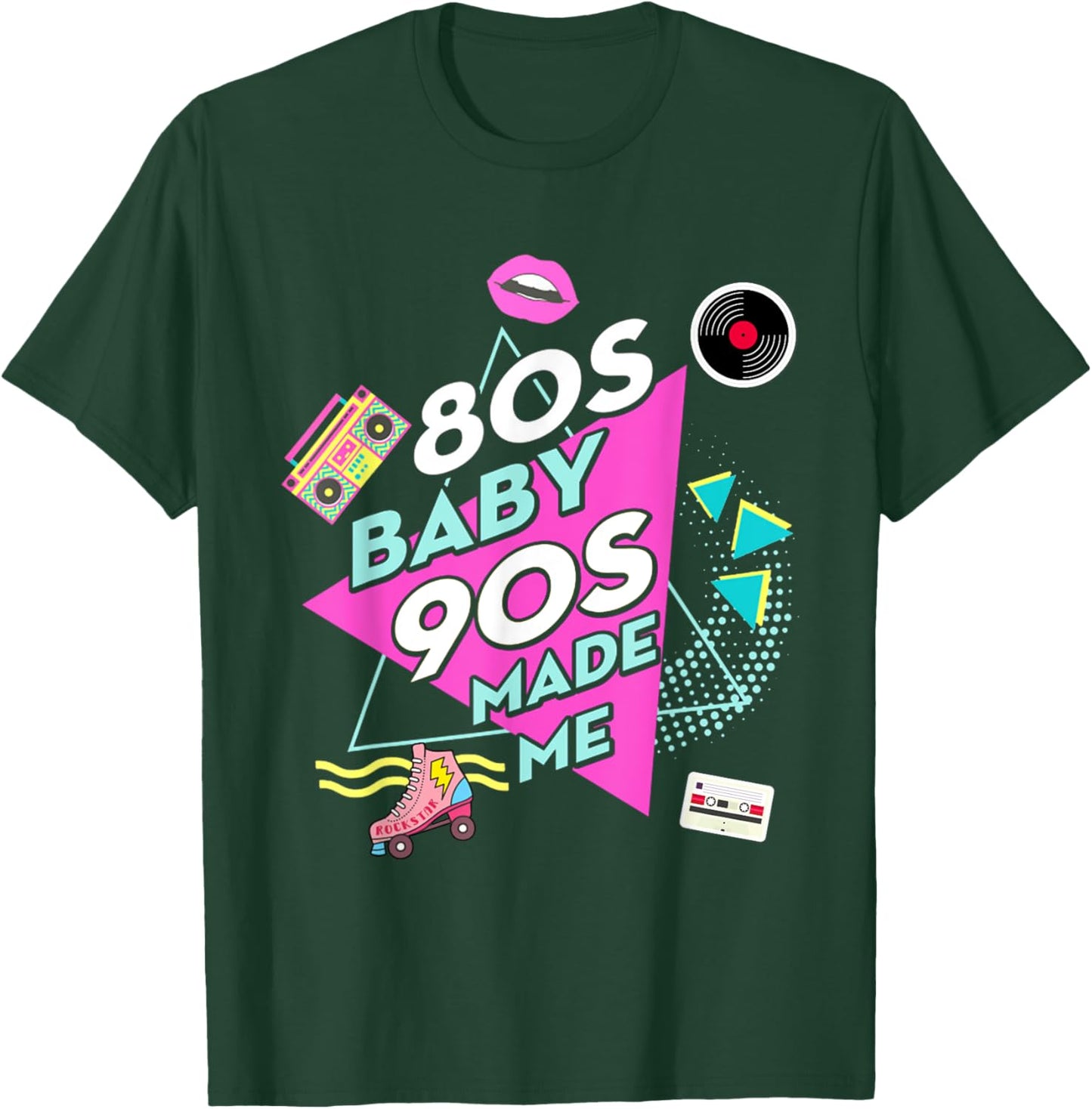 1980s 80's Baby 1990s 90's Outfit Costume Retro Party Theme T-Shirt - T-Shirt | Forest