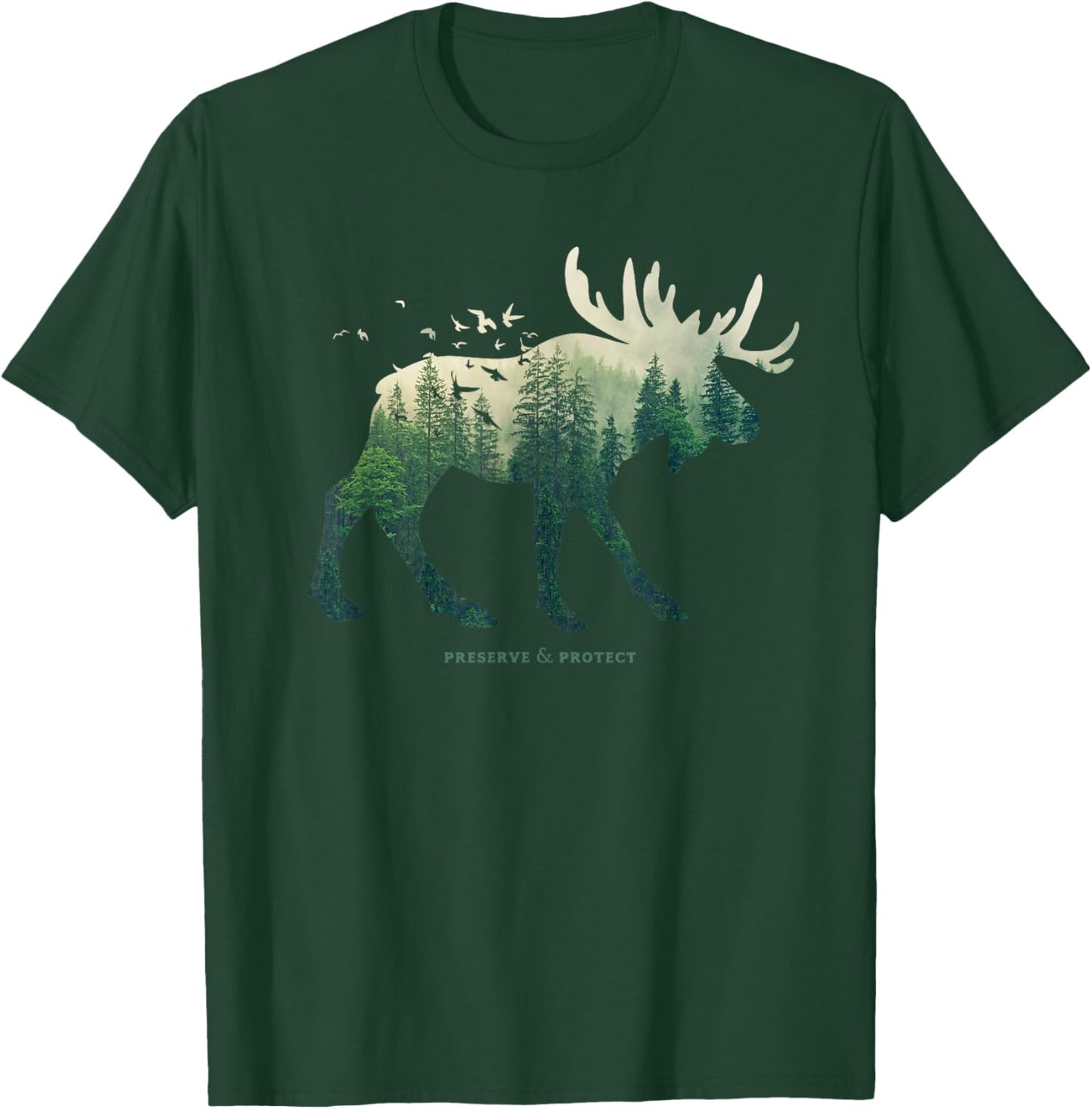 Preserve & Protect Vintage National Park Moose T-Shirt - T-Shirt | Forest