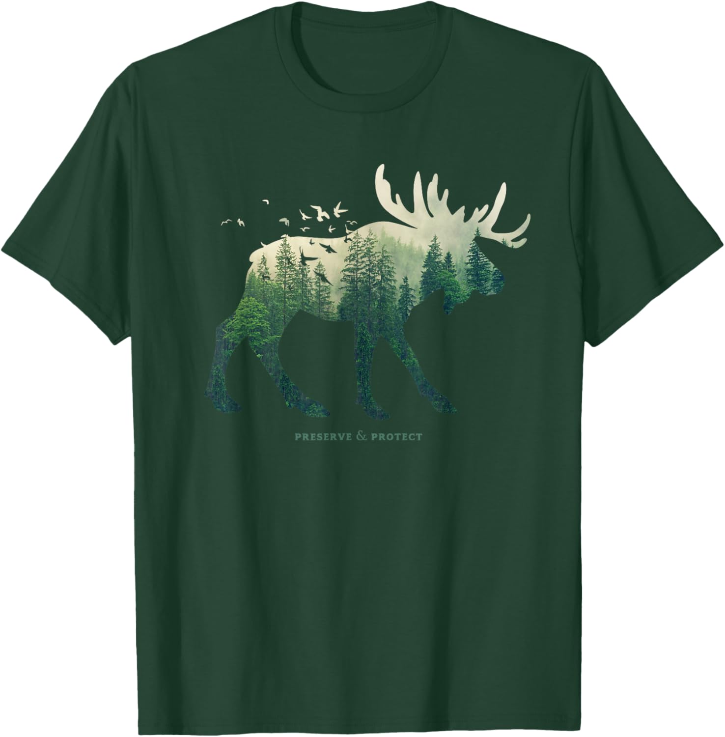 Preserve & Protect Vintage National Park Moose T-Shirt - T-Shirt | Forest
