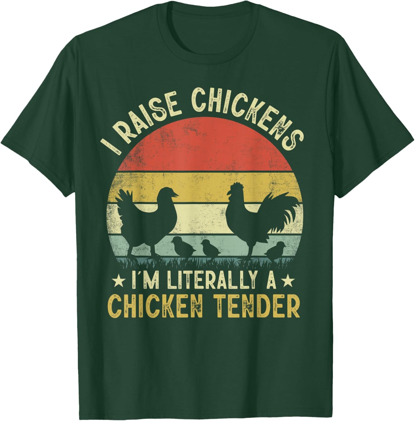Chicken farmer chicken tender funny women men chicken lover T-Shirt - T-Shirt | Forest